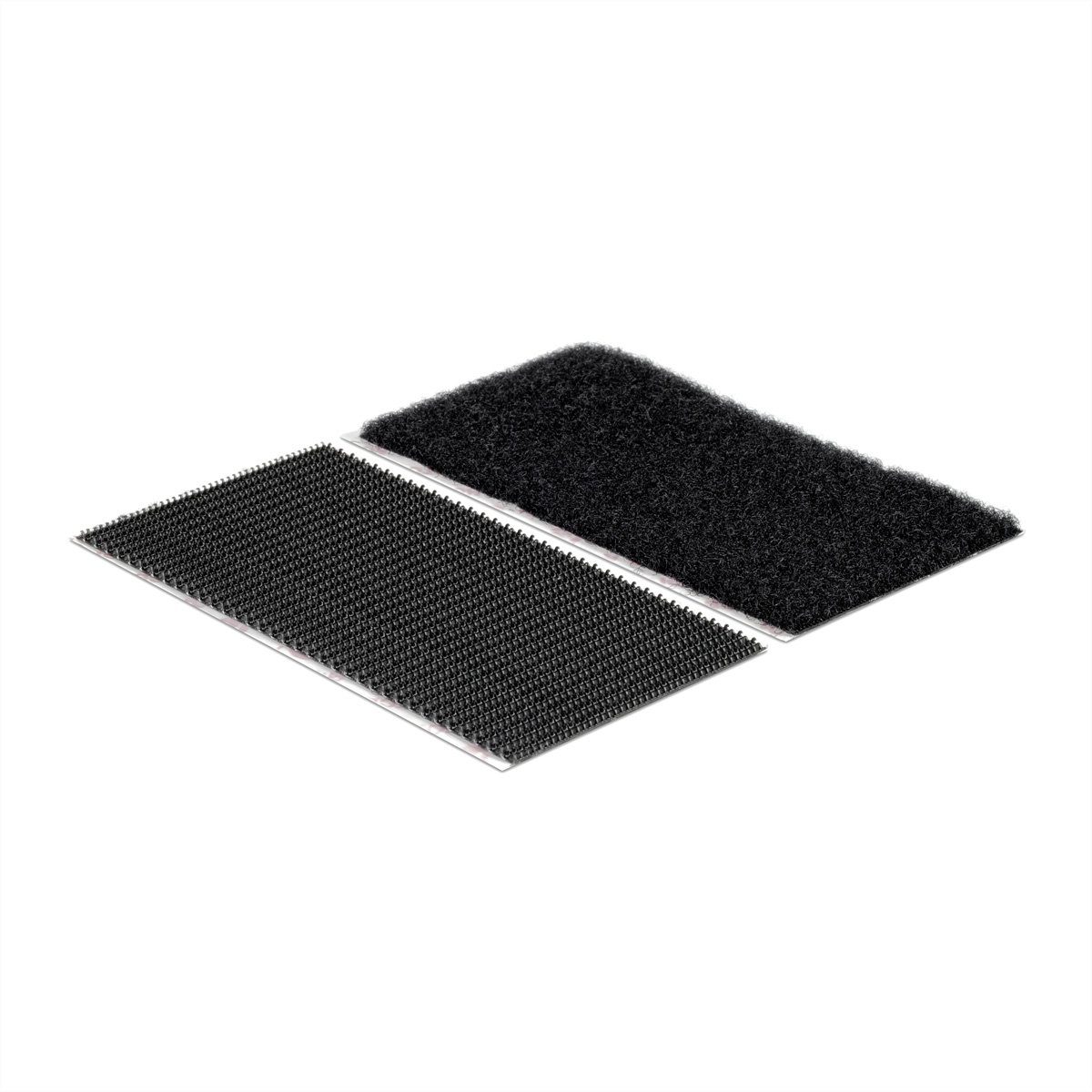 VELCRO Kabelbinder Klettstreifen Extra Stark Selbstklebend Haken & Flausch 50mm x 100mm x 2 sets Schwarz, VEL-EC60239