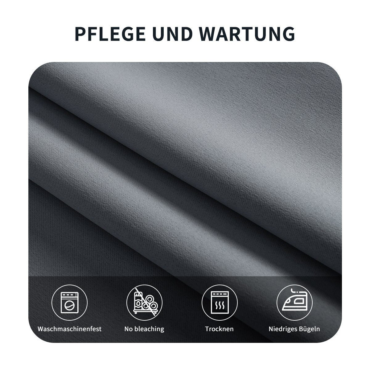 Simloveve Verdunkelungsvorhang 2er-Set Gardinen Blickdichte Thermo günstig online kaufen