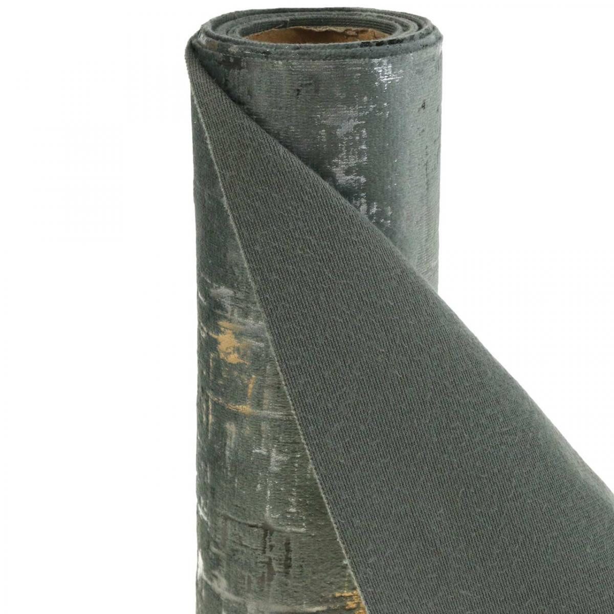 F. Stumpf GmbH Tischläufer Tischläufer Grau Tischdeko Band Polyester Glanz L250cm B20cm