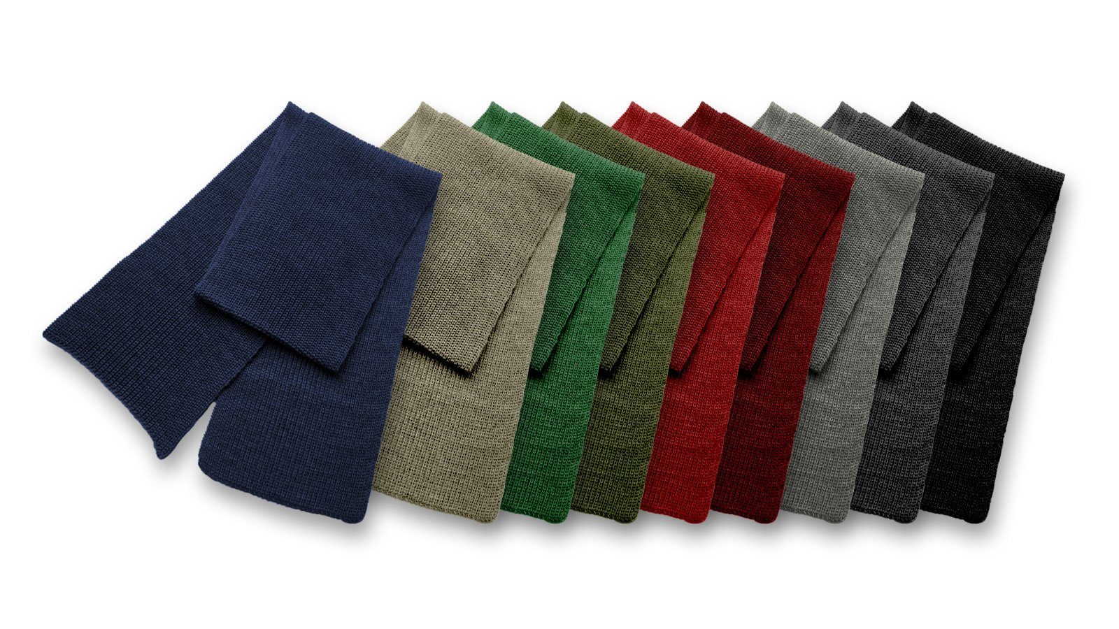 Blauer Peter Strickschal, aus Schurwolle in günstig online kaufen