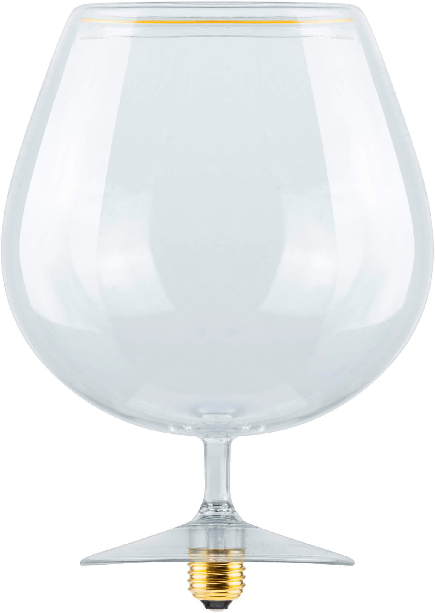 SEGULA LED-Leuchtmittel LED Floating Cognac clear, E27, 1 St., Extra-Warmweiß, handmade