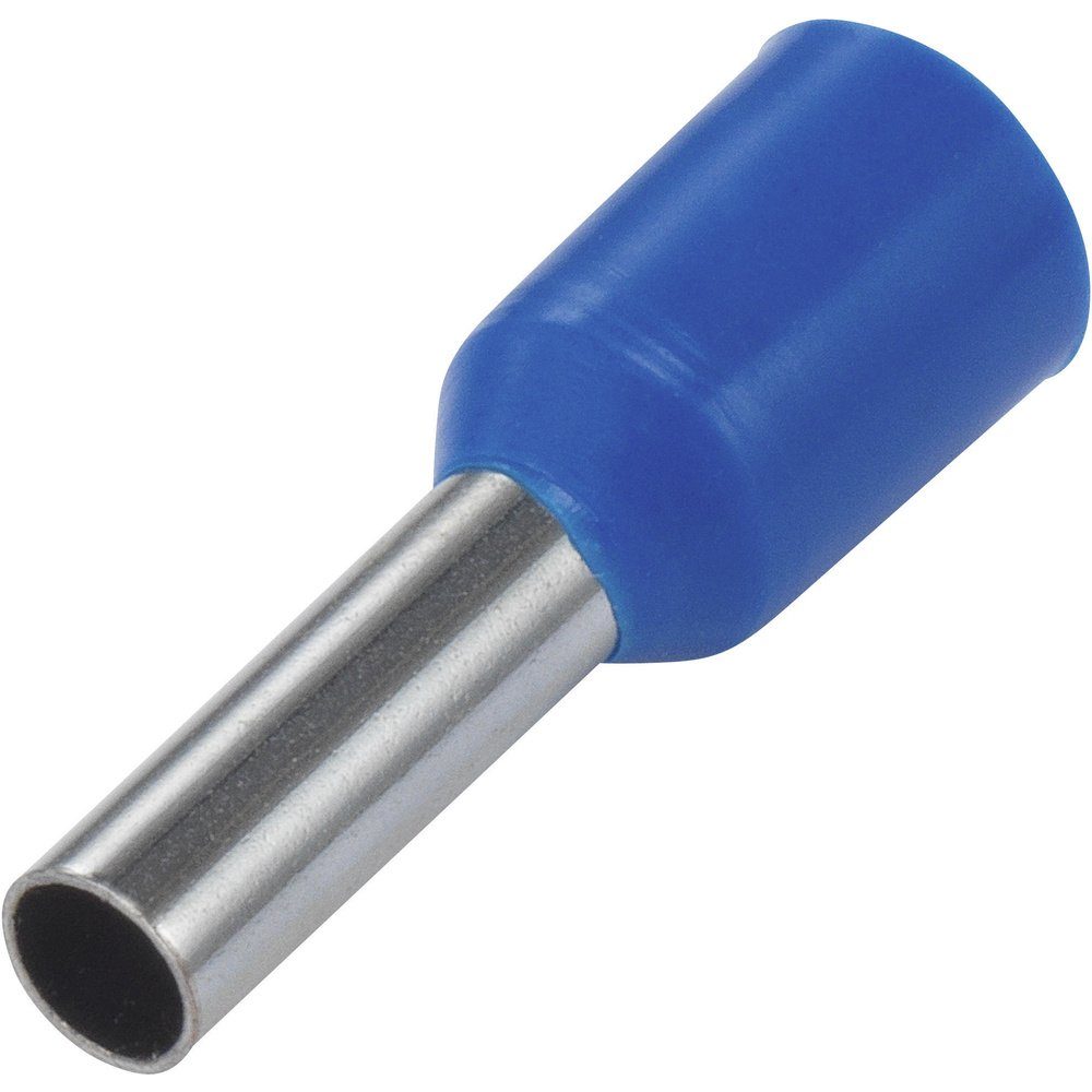 TRU COMPONENTS Aderendhülsen TRU COMPONENTS 1091271 Aderendhülse 2.50 mm² Teilisoliert Blau 100 St., E25-08BL