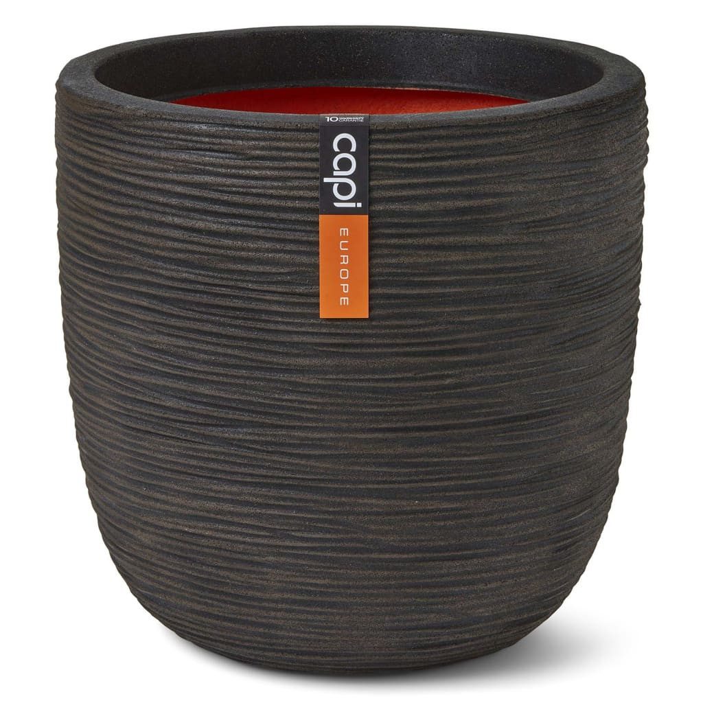 Blumentopf Blumentopf Nature Rib 43x41 cm Dunkelbraun