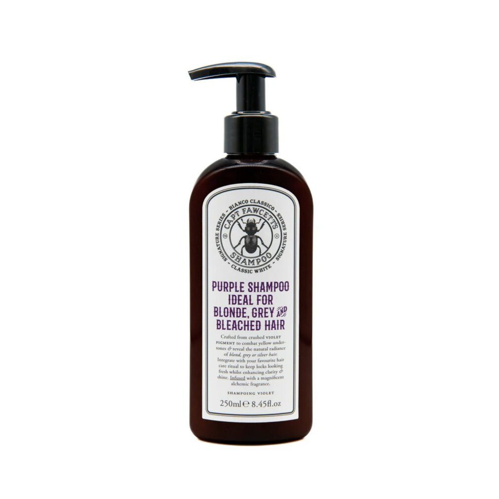 Captain Fawcett Haarpflege-Set Tinting shampoo for gray and white hair (Purple Shampoo) 250 ml