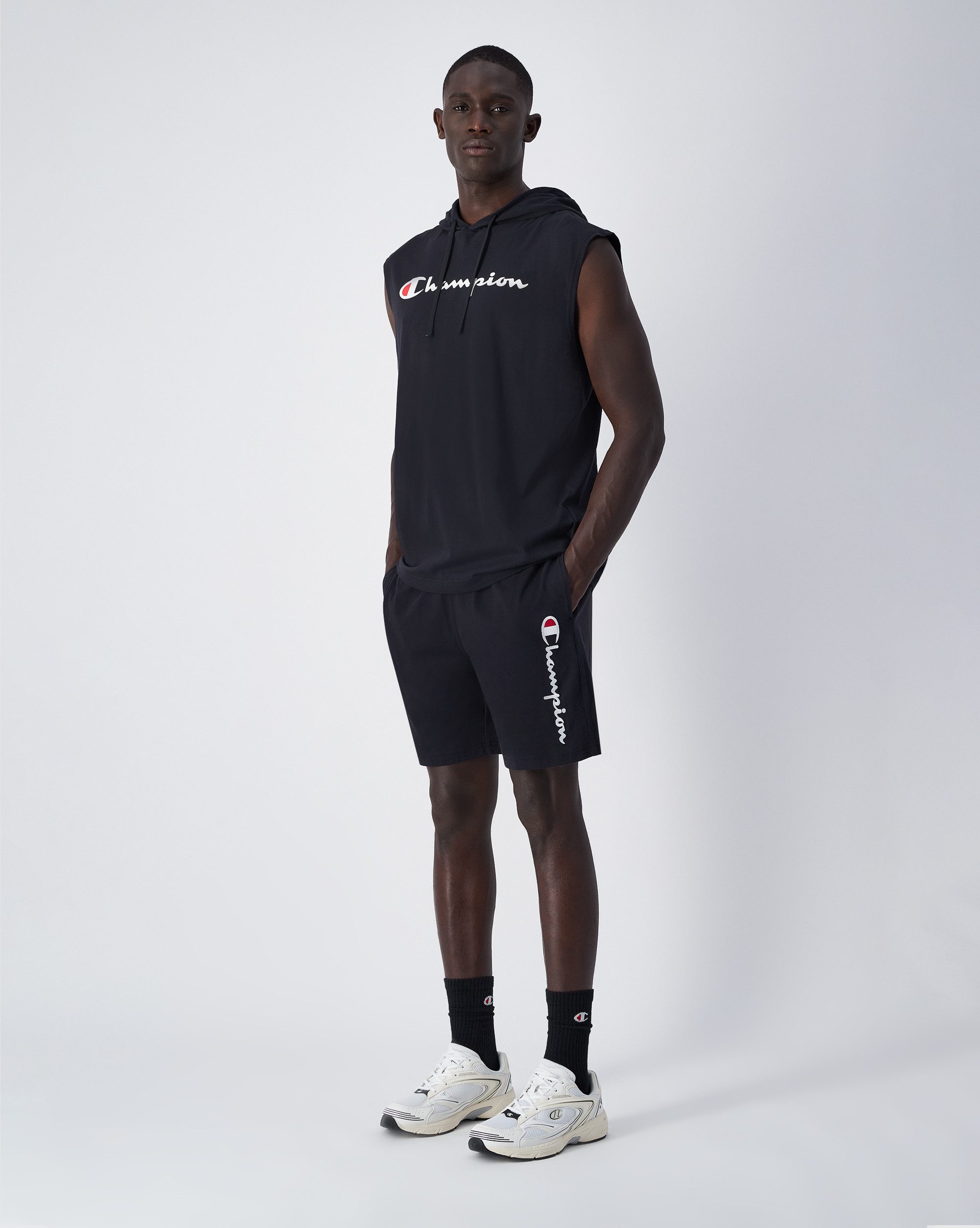 Champion Jerseyhose ICONS Long Bermuda Jerseyhose mit normaler Länge, ohne Verschluss, aus Baumwolle – Bild 3 von 4