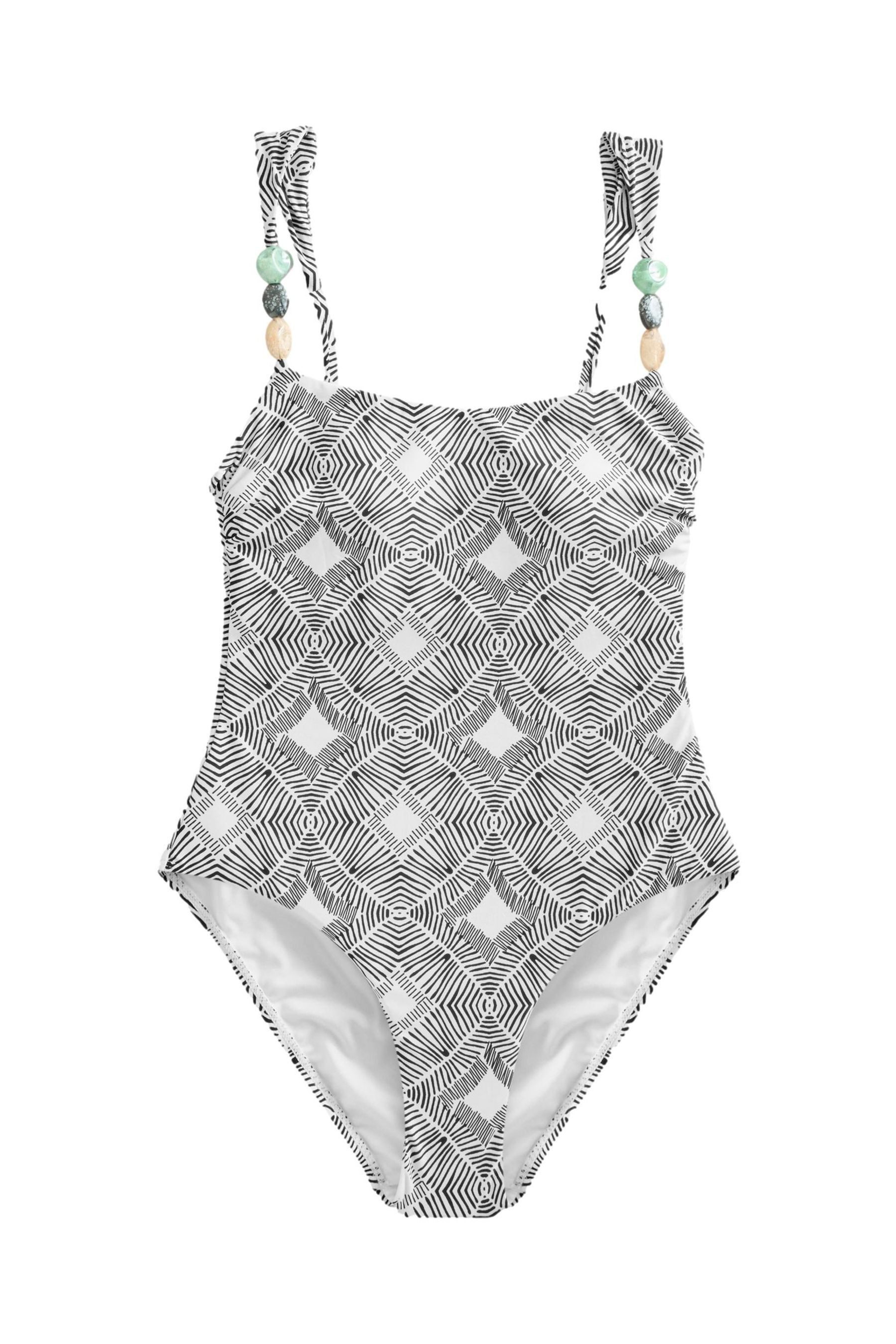 Next Badeanzug Bauchformender Badeanzug mit Perlenverzierung (1-St) günstig online kaufen