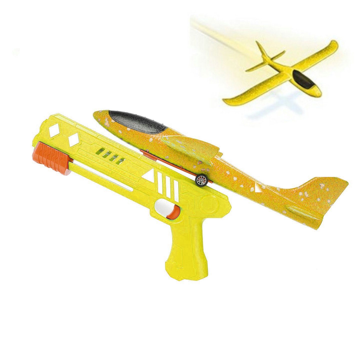 Toi-Toys Spielzeug-Auto AIR Schaumstoff-Flugzeug mit Shooterpistole günstig online kaufen