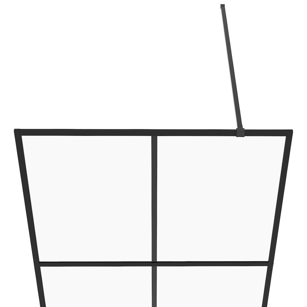 vidaXL Duschwand 90 x 195 cm Walk In Duschwand für Begehbare Dusche mit Klarem ESG Glas