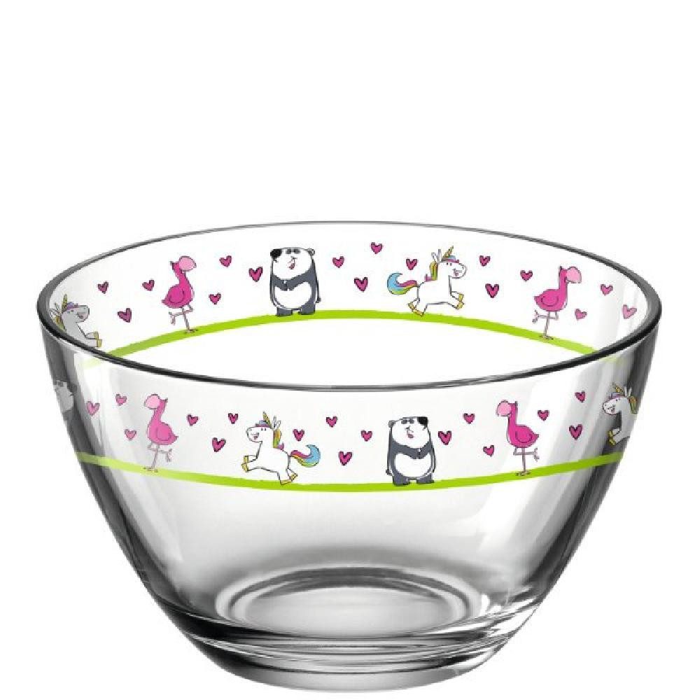 LEONARDO Kinderbecher Leonardo Glasschale Bambini Flamingo Einhorn Panda