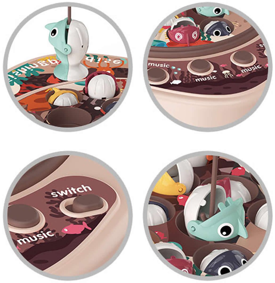 Diakakis Badespielzeug Angelspiel Schnapp 27-tlg. pink Licht Sound