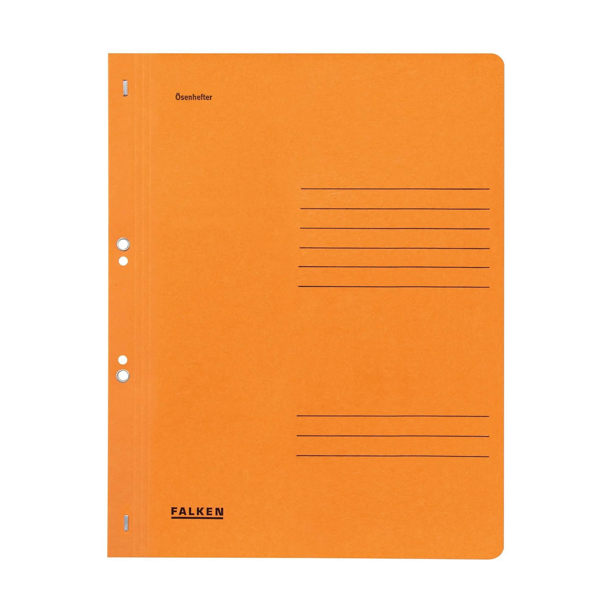 Organisationsmappe 50x Ösenhefter A4 RC-Krt. 1/1 Vorderd. kaufm./Behörde Orange 80003924F