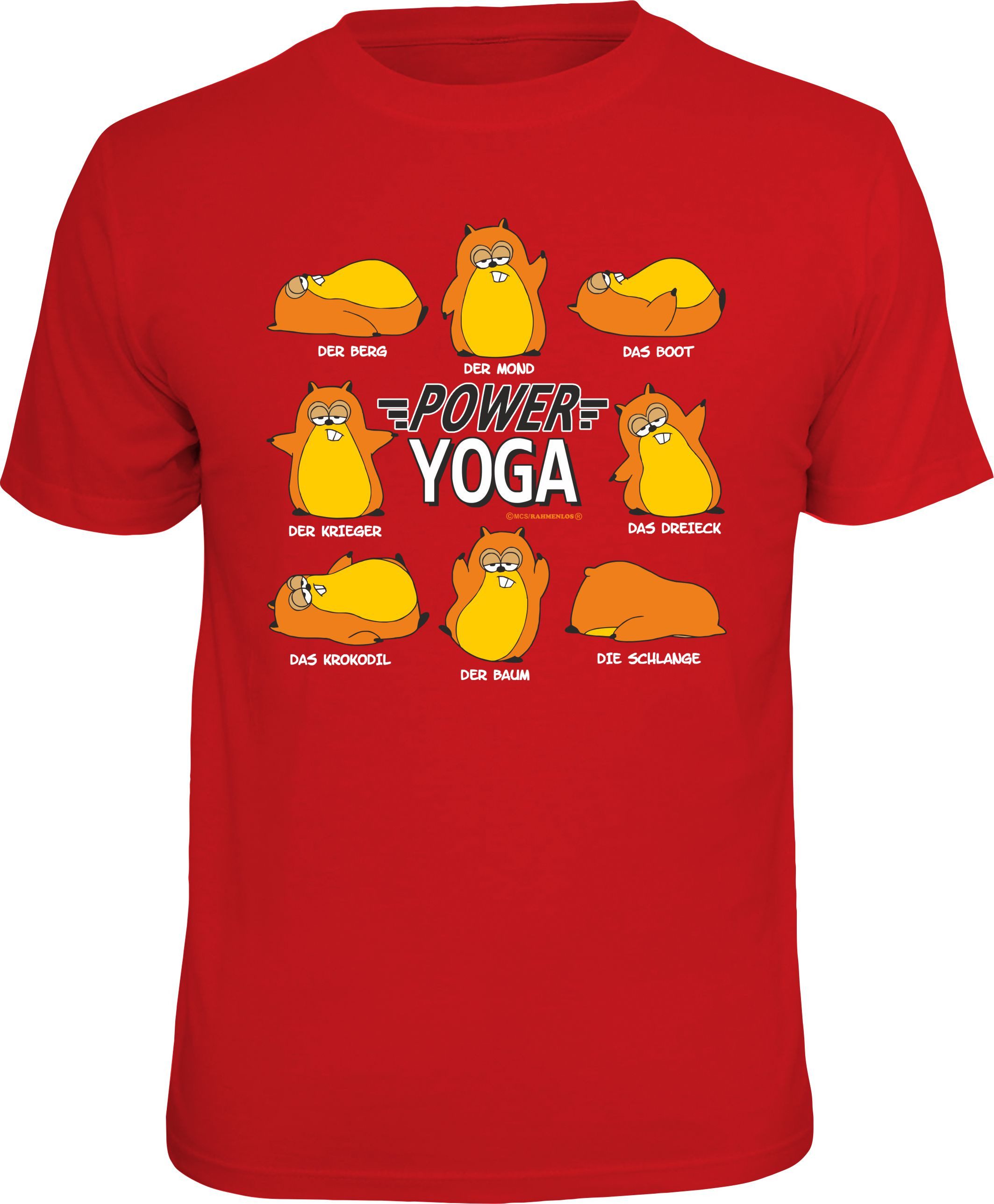 RAHMENLOS® T-Shirt für den Yogi: Power Yoga günstig online kaufen