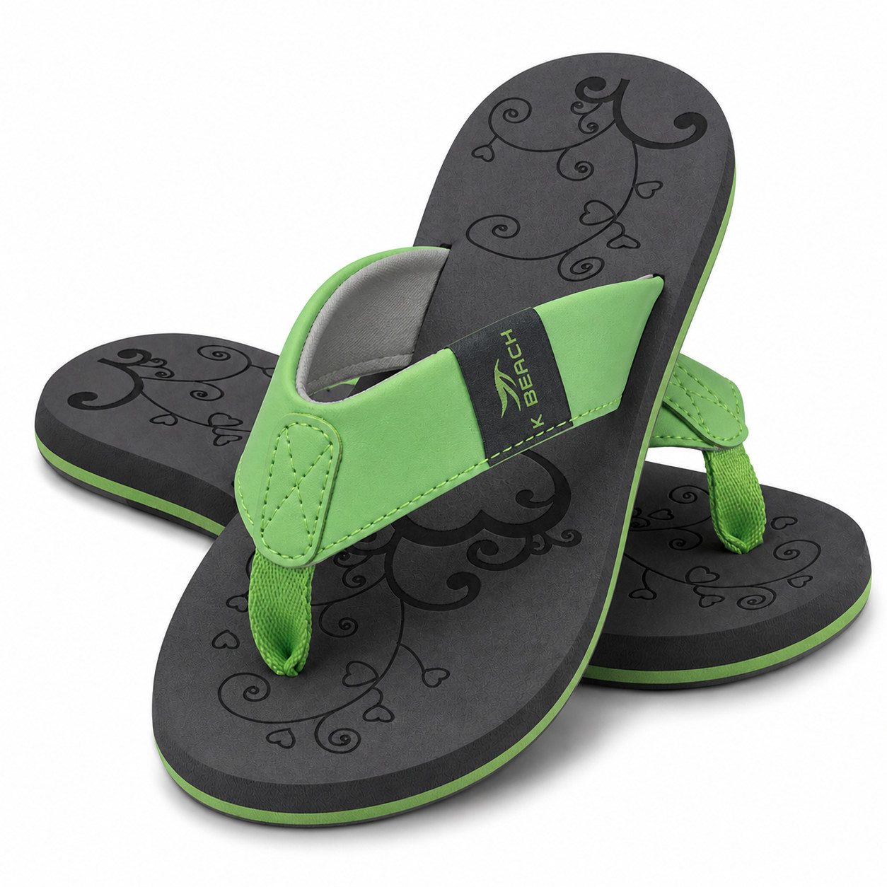 Ultrapower FLIP-ON Zehentrenner Badelatschen Latschen Poolschuhe 36-41 Damen Zehentrenner (Flip Flops Komfort und Stil)