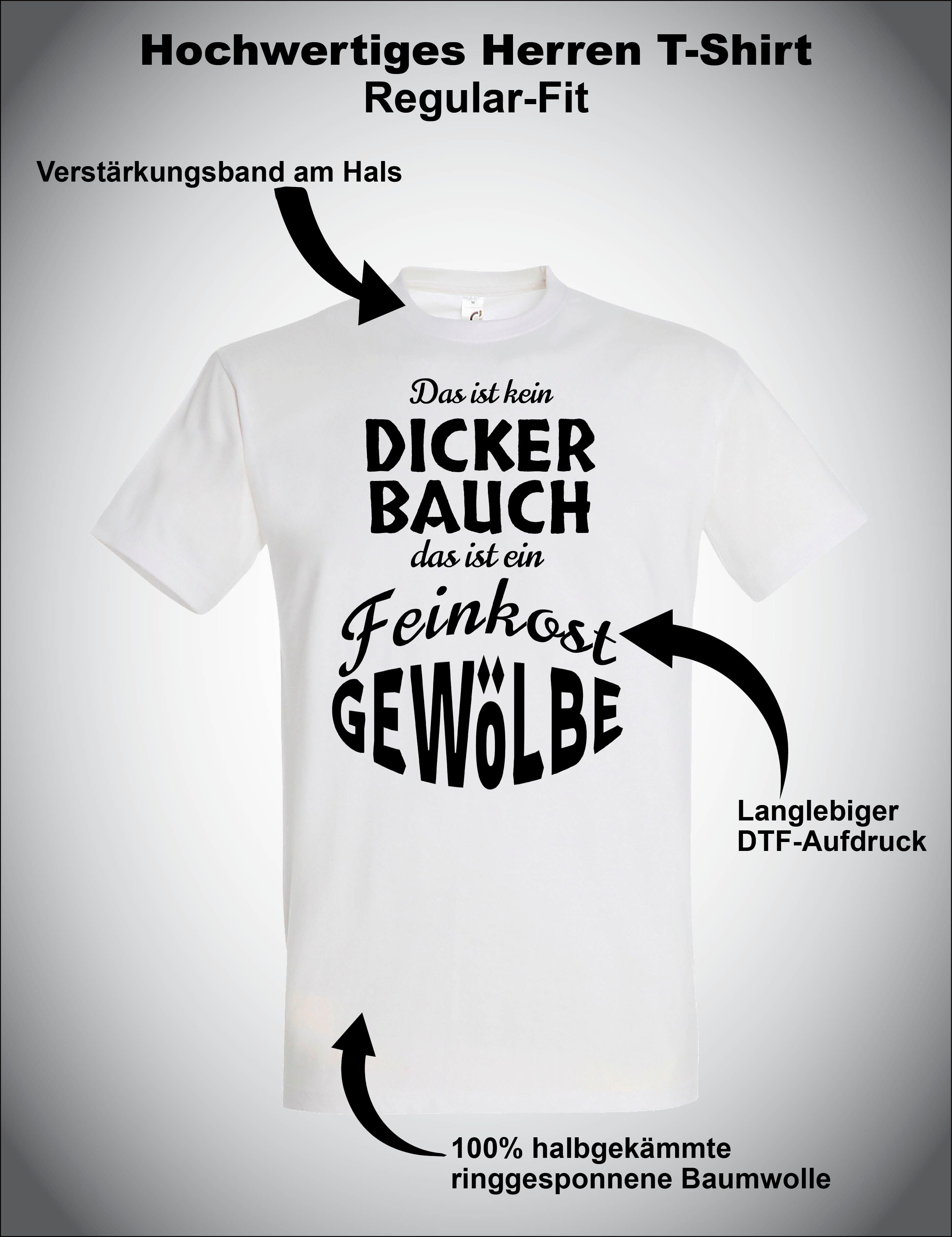 Youth Designz T-Shirt "Das ist ein Feinkost Gewölbe" Herren T-Shirt witzig Print Statement mit lustigen Frontprint für Männer