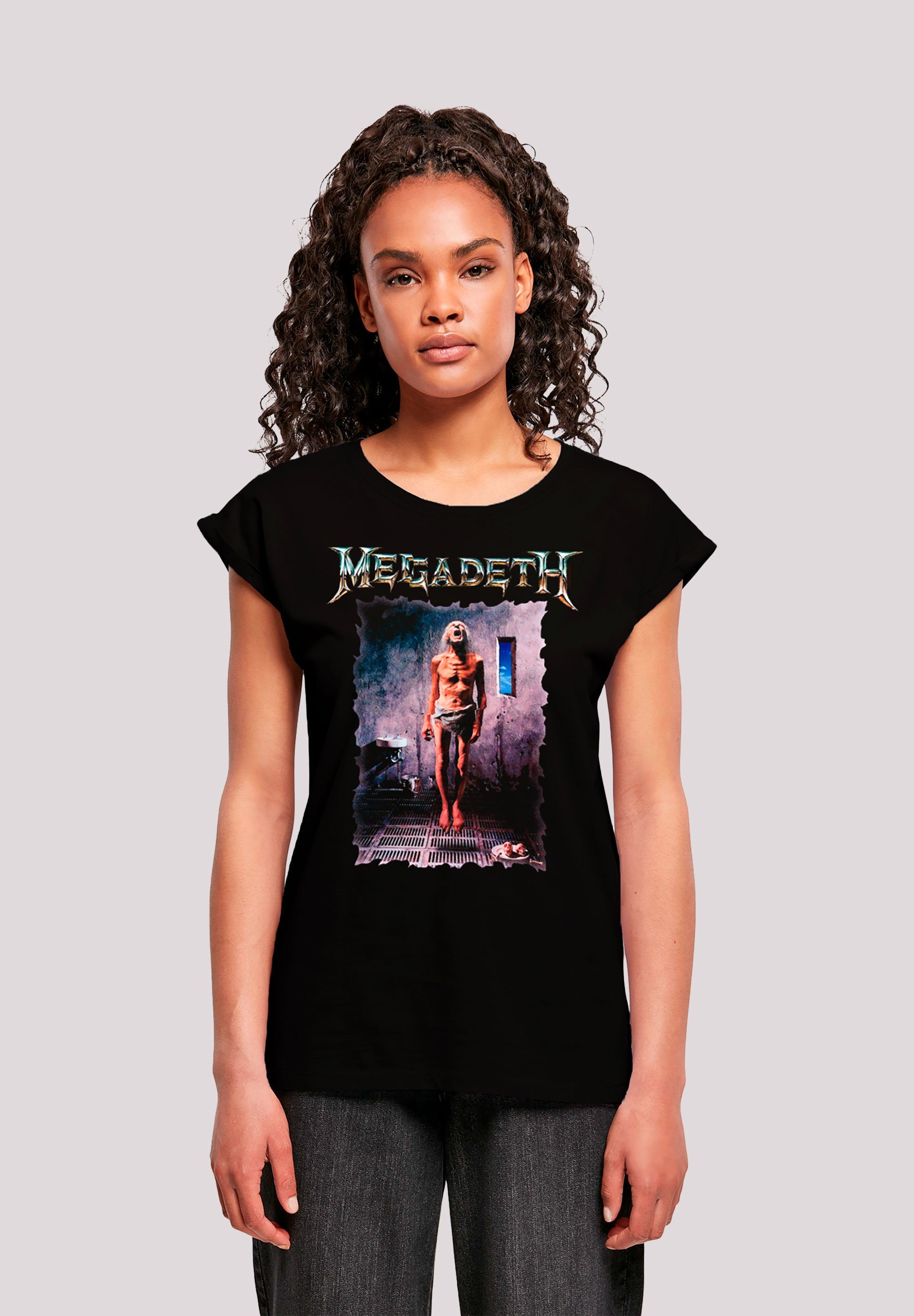 Damen Shirts F4NT4STIC T-Shirt MEGADETH Countdown - Premium Rock Band Musik Merch
