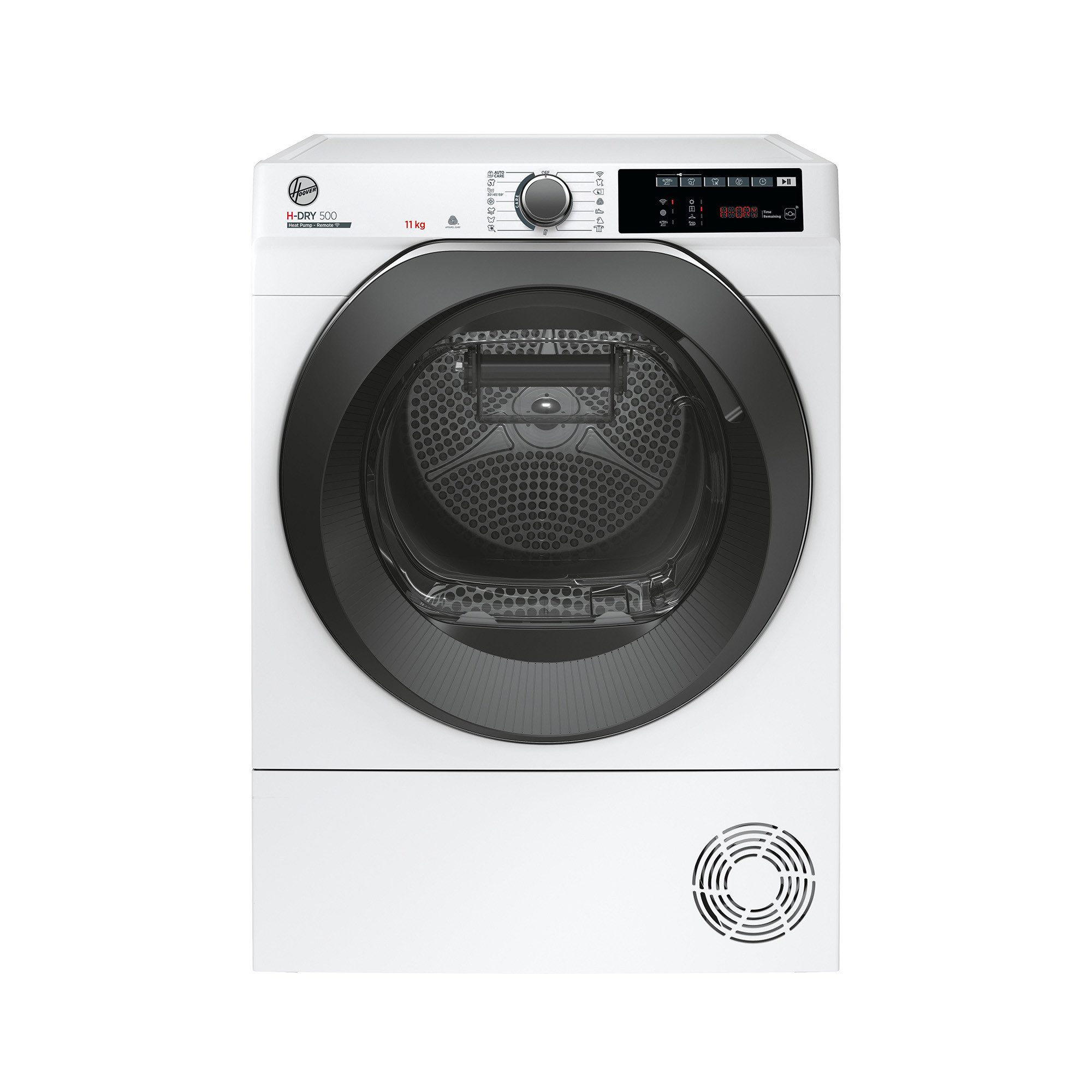 Hoover Wärmepumpentrockner H-DRY500 NDEH11A2TCBEXS-S, AquaVision-System, Wolle-Programm, Knitterschutzfunktion, 5D-Display – Bild 2 von 5