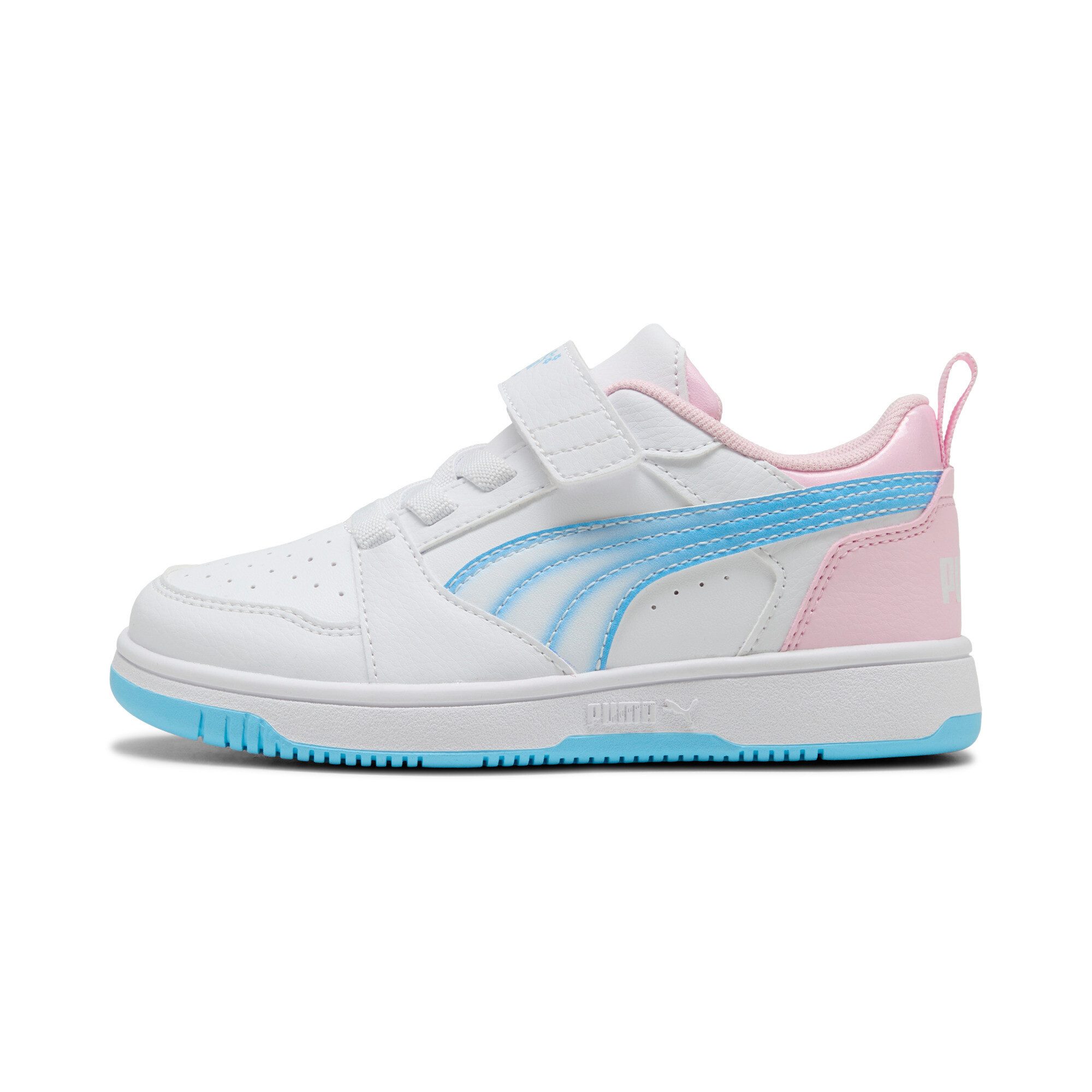 PUMA REBOUND V6 LO JELLY HEAVEN AC+ PS Sneaker für Kinder, mit leicht profilierter Gummilaufsohle