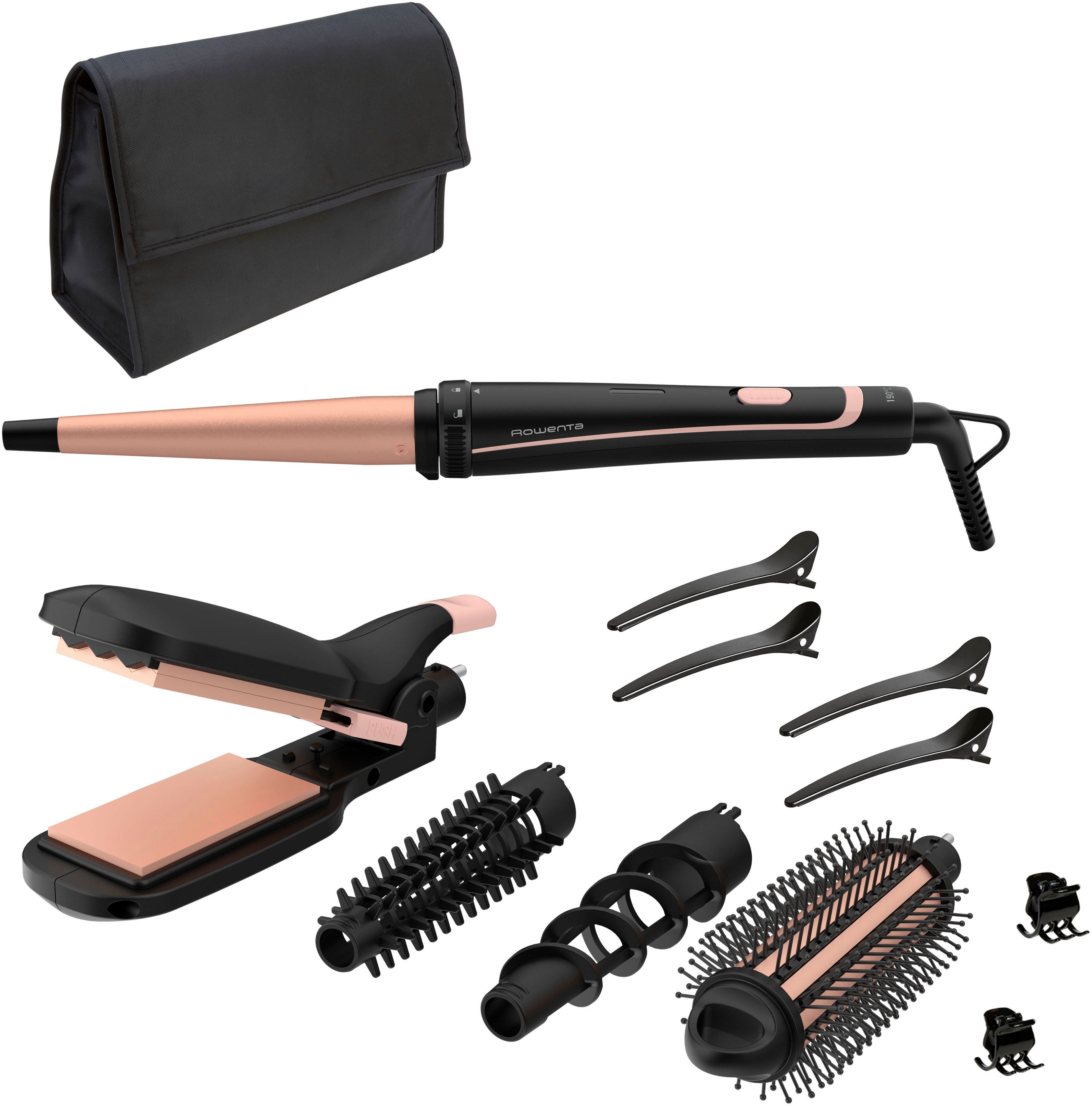 Rowenta Multihaarstyler CF4231 Infinite Looks 14-in-1, 190°C, kalte Spitze, endlos viele Styling-Möglichkeiten, 14 Programme
