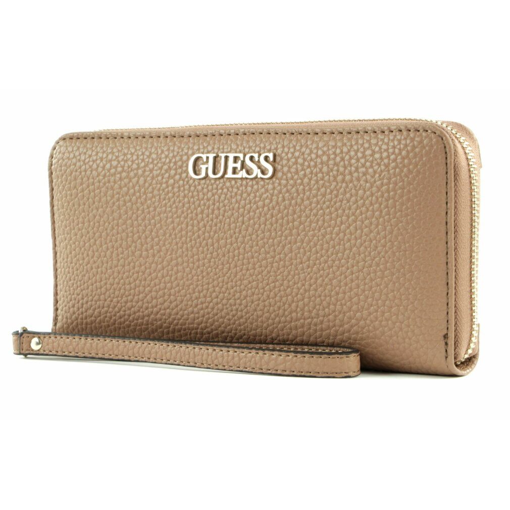 Geldbörse Alby Leder Brieftasche SLG Large Zip Beige für Frauen