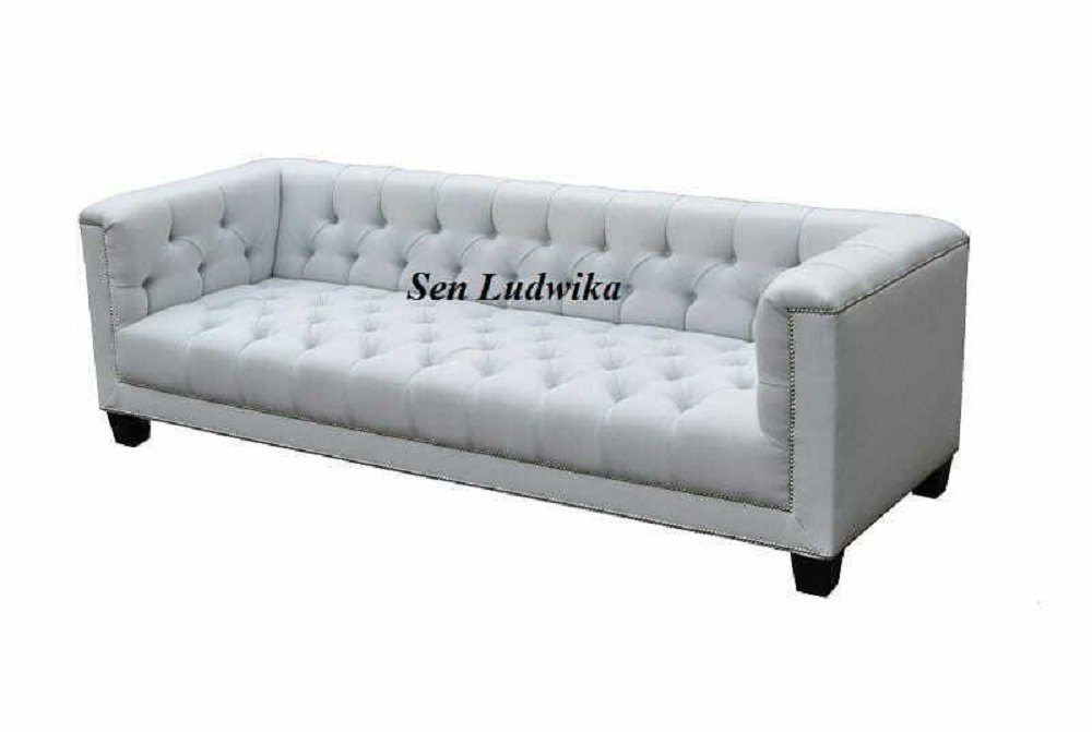 JVmoebel Sofa Luxus weiße Sofagarnitur 3+1 Sitzer Polstermöbel Couch Neu, Made in Europe