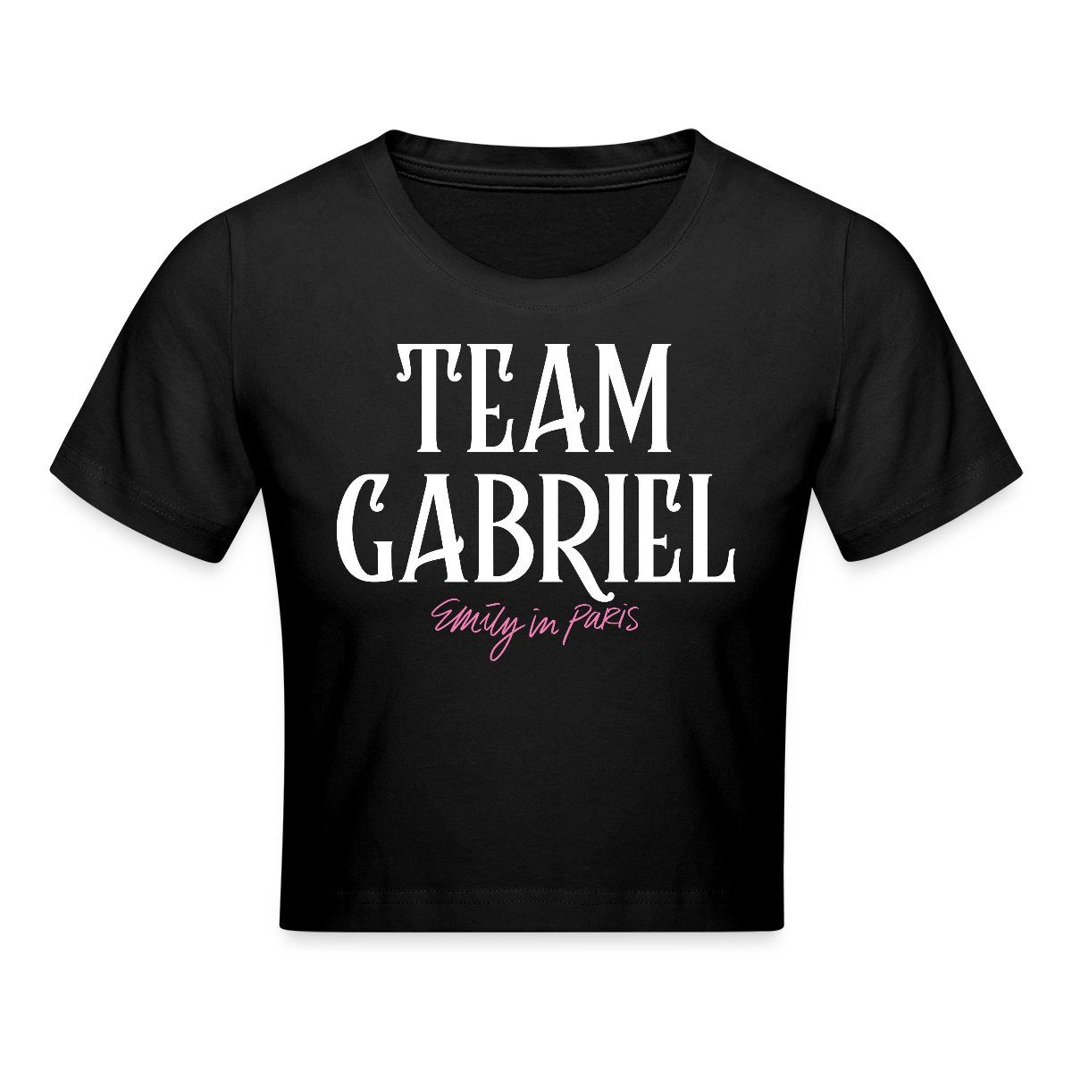 Spreadshirt T-Shirt Emily In Paris Team Gabriel Crop Top (1-tlg)