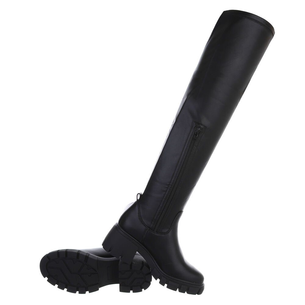 Ital-Design Damen Freizeit Plateaustiefel (80951101) Blockabsatz günstig online kaufen
