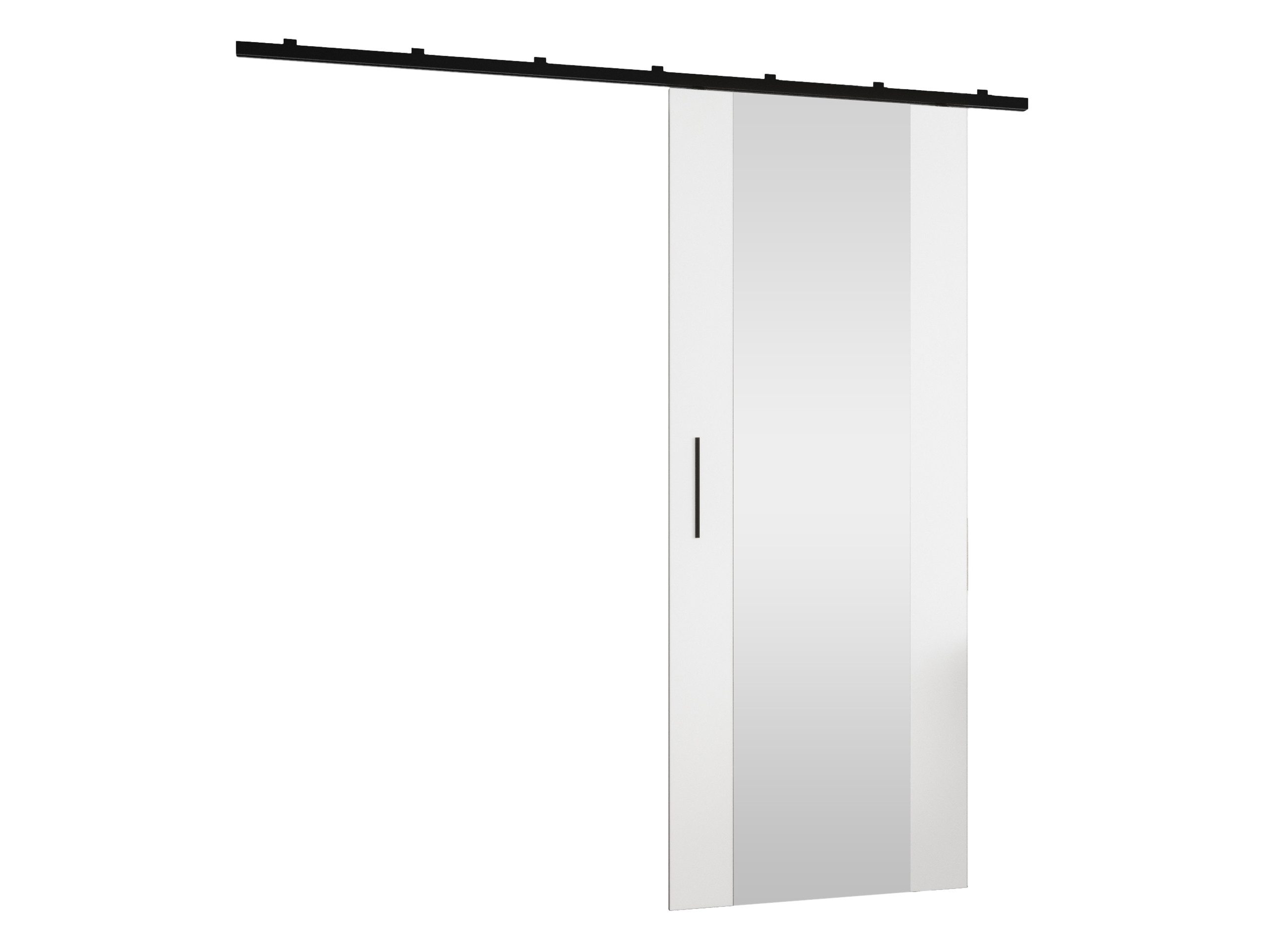 MIRJAN24 Schiebetür Zonda 70 II (universell Links / Rechts), Aluminium-Gleitschienen, Frontspiegel