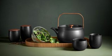 ASA SELECTION Teekanne kitchen'art Teekanne mit Holzgriff black 0,6l