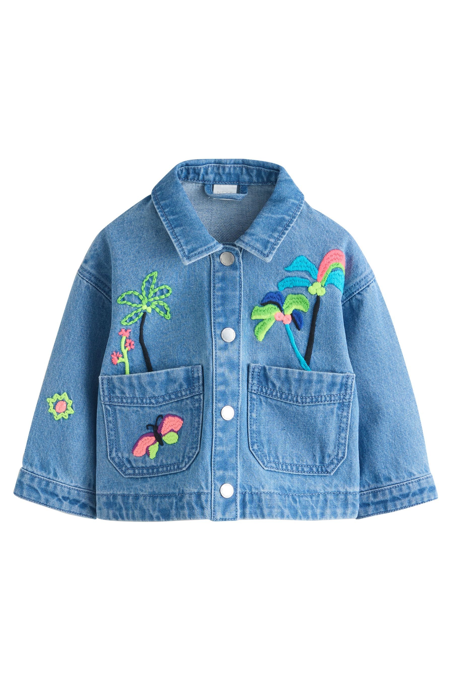 Next Jeansjacke Denim-Jacke mit Cordkragen (1-St)