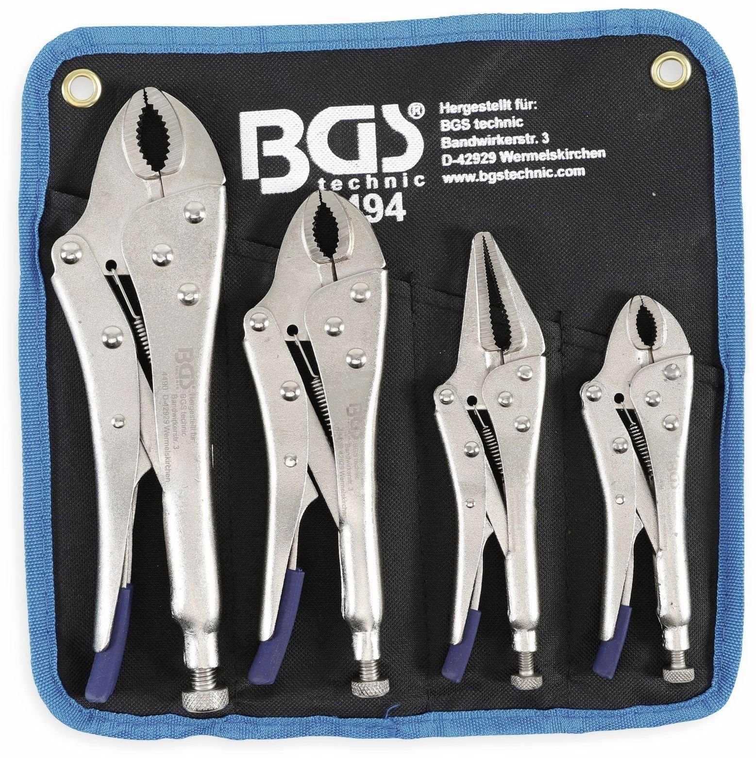 BGS technic Zangenset BGS TECHNIC Gripzangen-Set 494, 4-teilig