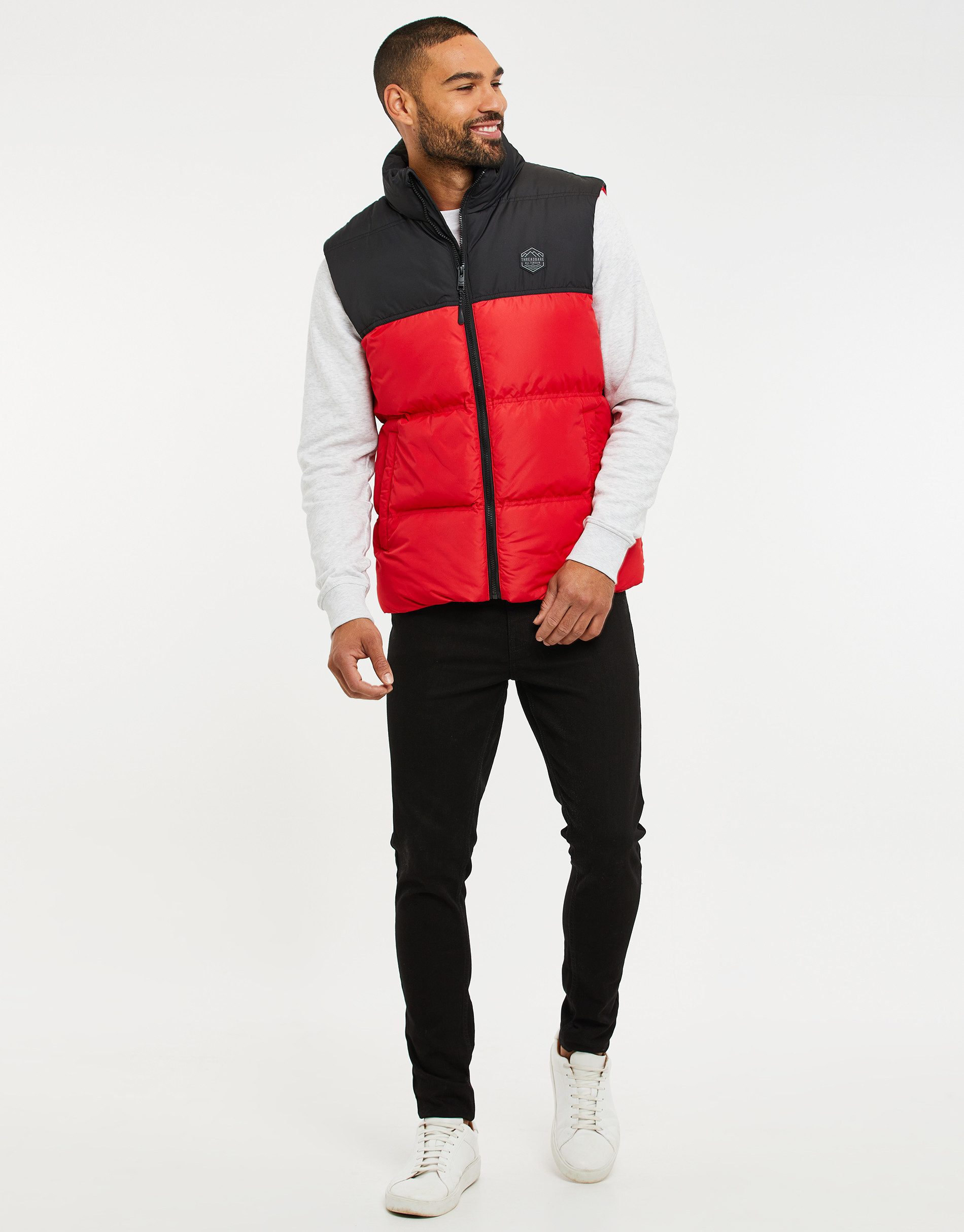 Threadbare Softshellweste THB Jacket Gilet Lethame (1-tlg) im tollen Stepp-Design
