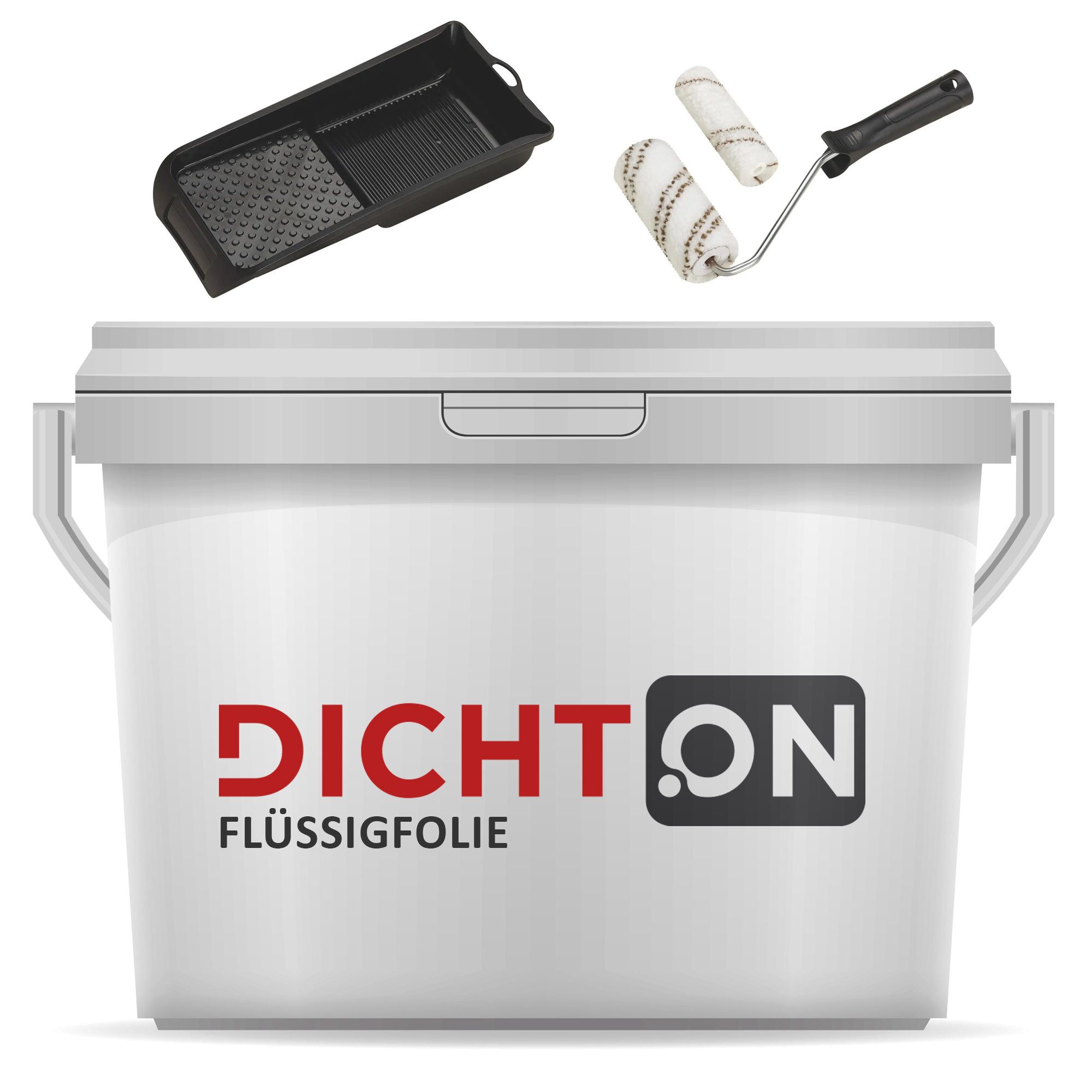 DICHTON Acryl-Flüssigkunststoff D.30W Flüssigfolie, Wassersperre, Dichtmasse, Abdichtung Bad Dichtfolie