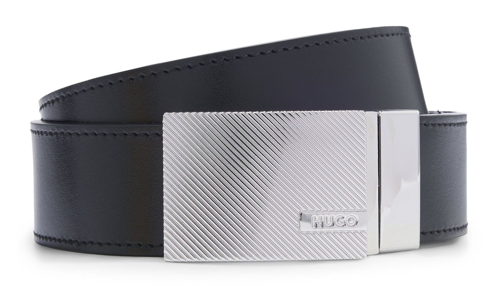 HUGO Ledergürtel Garrick Gb35 Leather Belt aus echtem Rindsleder