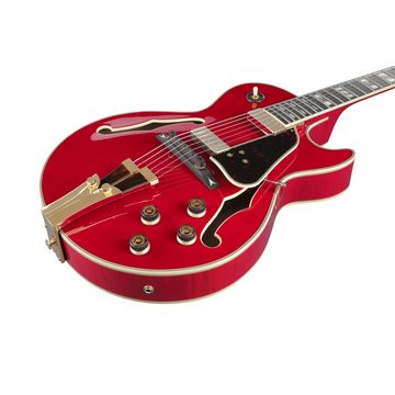 Ibanez Halbakustik-Gitarre, George Benson GB10SEFM-SRR Sapphire Red - Halbakustik Gitarre