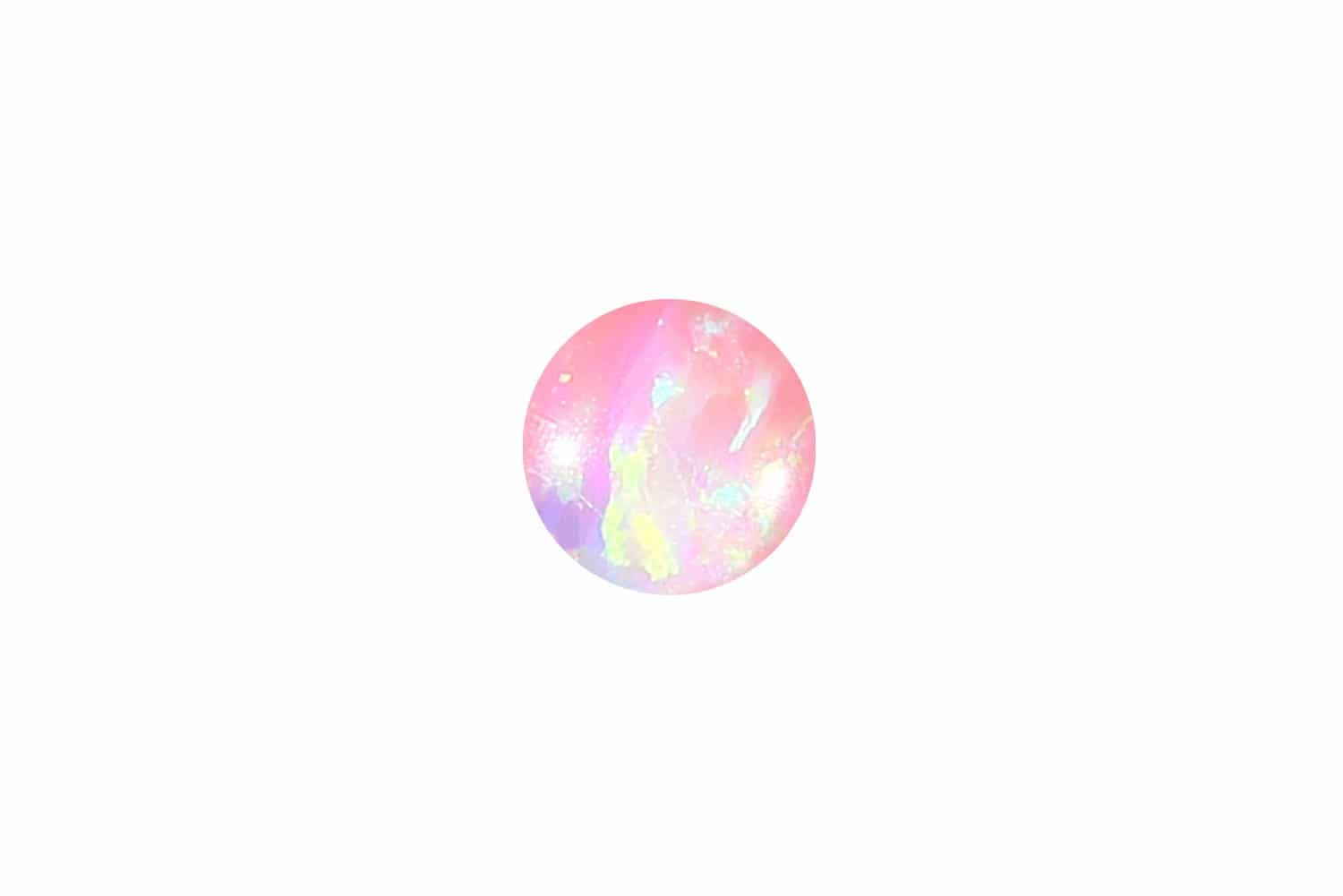 PIERCINGLINE Piercing-Set Synthetischer Opal Klemmkugel (Klemm-Aufsätze günstig online kaufen