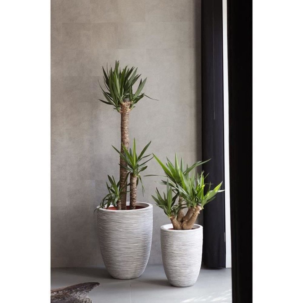 Capi Balkonkasten Capi Blumentopf Nature Rib 36 x 47 cm Elfenbein KOFI782 424227