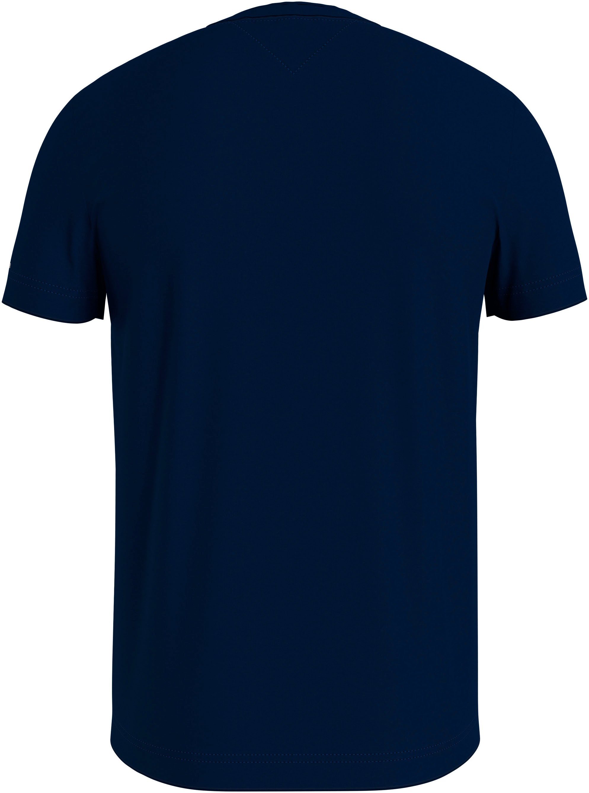 Tommy Hilfiger T-Shirt TOMMY Sky Desert SLEEVE am mit LOGO Arm TEE Logoschriftzug