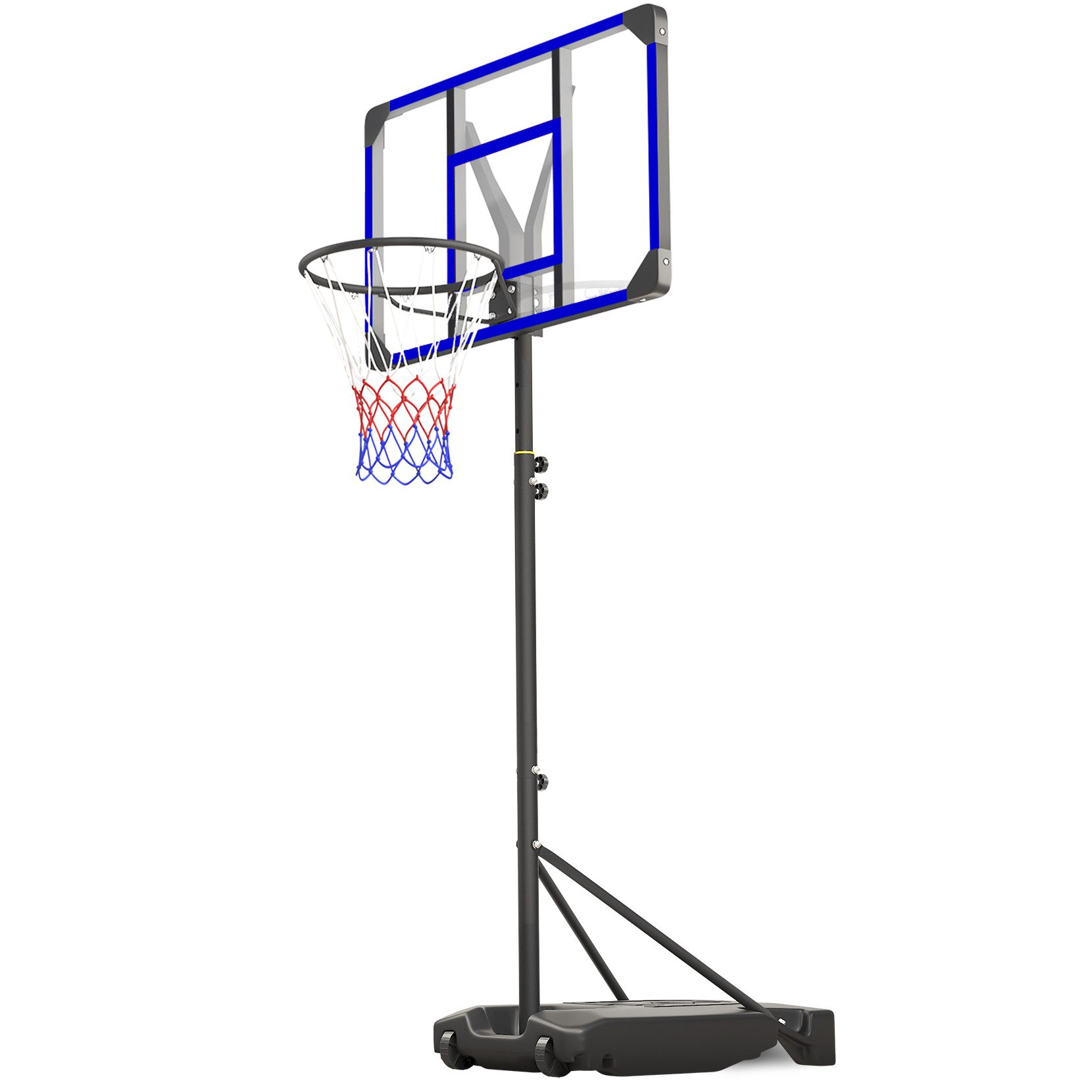 Basketballkorb Basketballkorb mit Rollen 147–260cm Höhenverstellbar Basketballständer