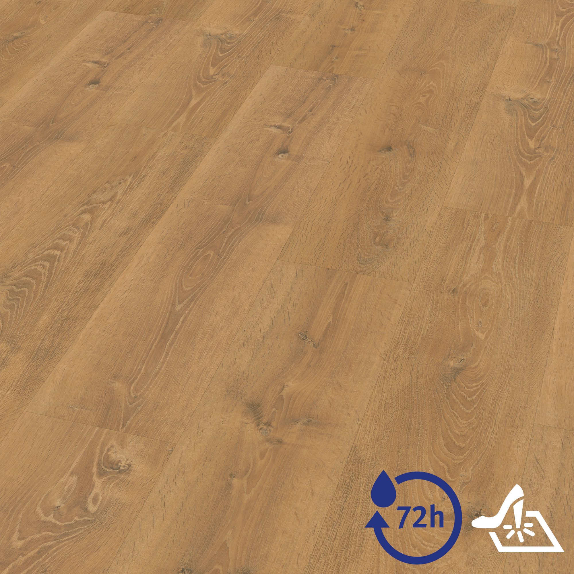 EGGER Vinylboden Aquadura+ EDF173 Waltham Eiche natur (7,5mm; 2,543qm), Wasserbeständig, Holzbasierter elastischer Bodenbelag mit HDF Trägerplatte