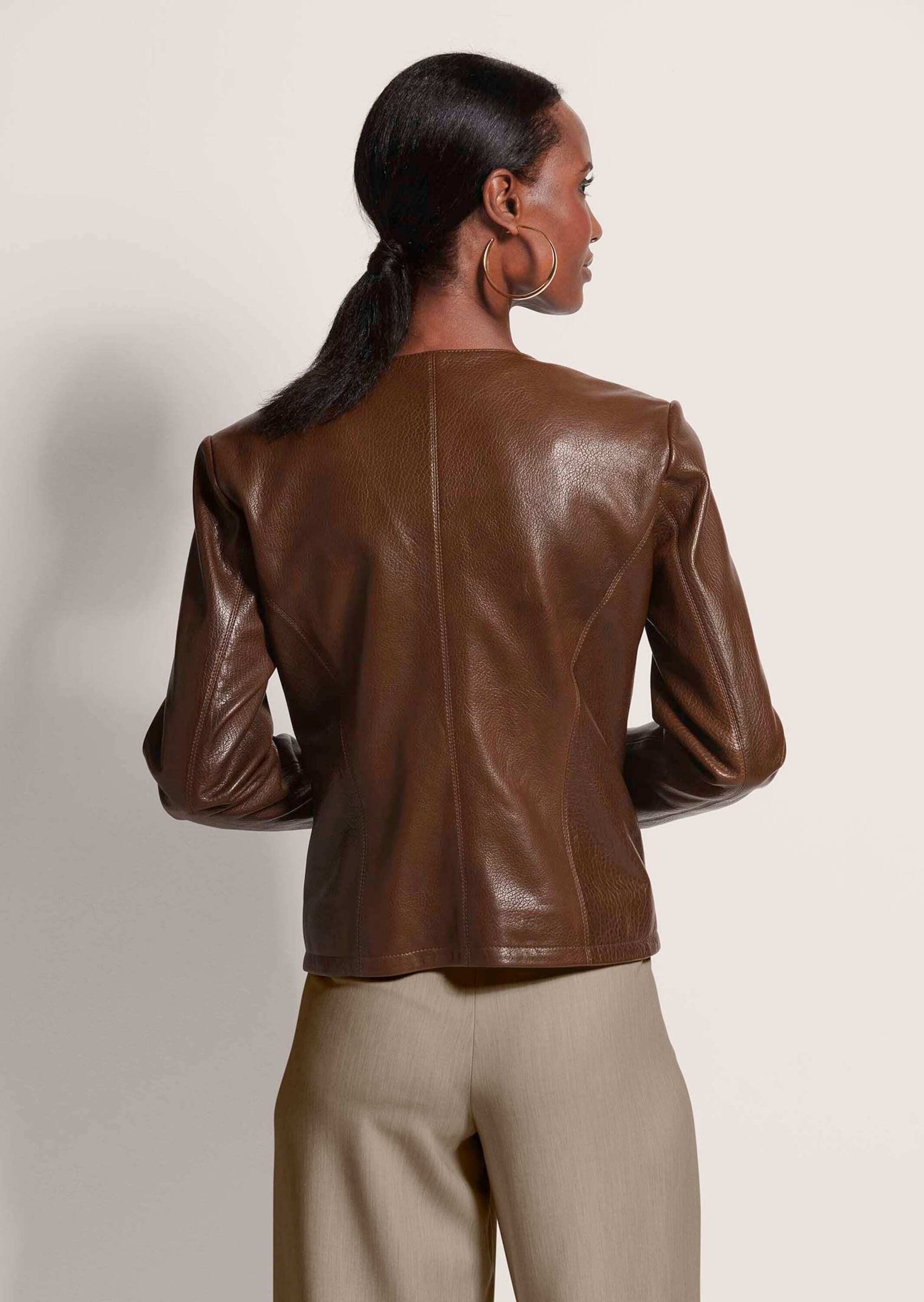 MADELEINE Lederjacke Lederjacke im Biker-Style