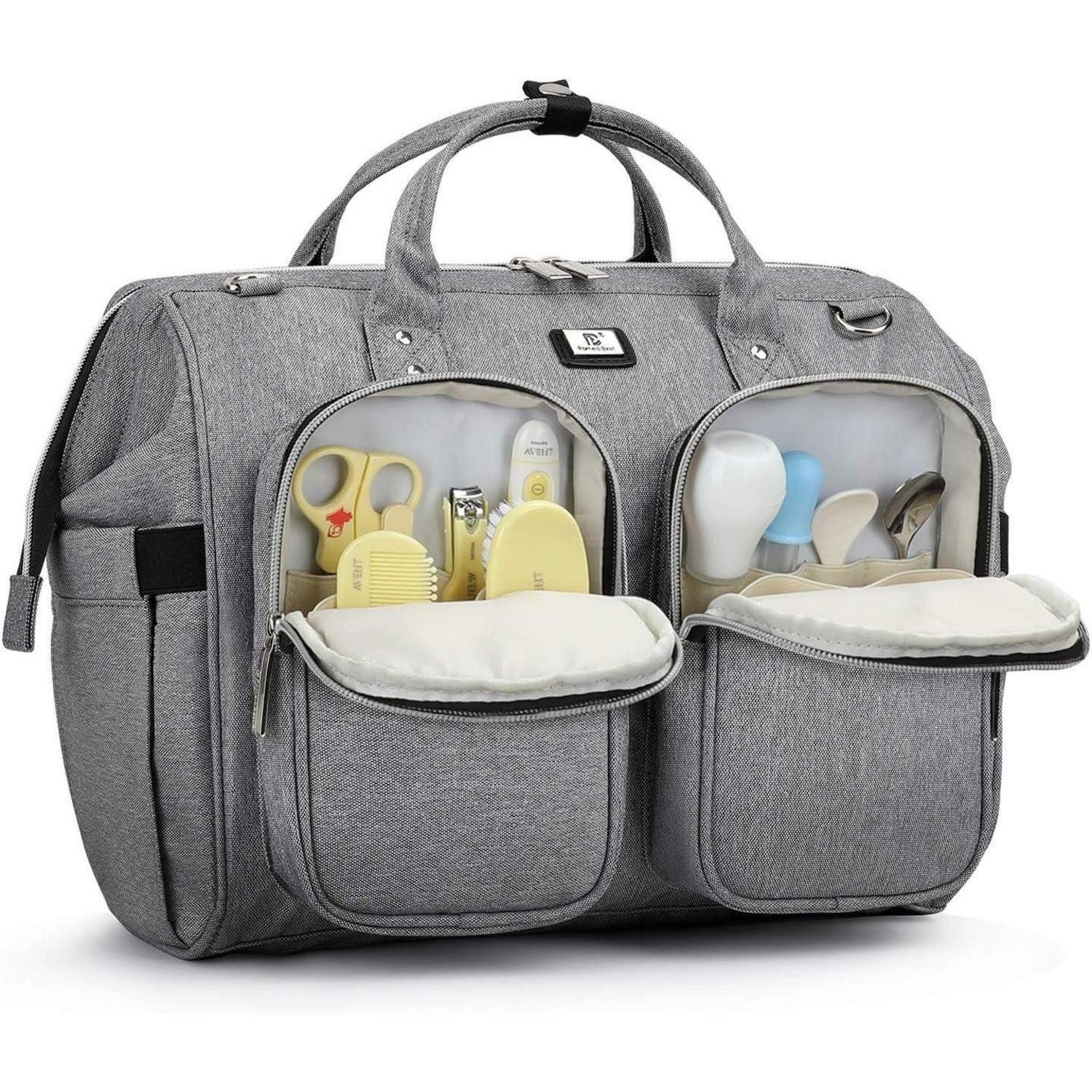 Wickeltasche Wickeltasche mit Wickelunterlage und Kinderwagen Haken multifunktional