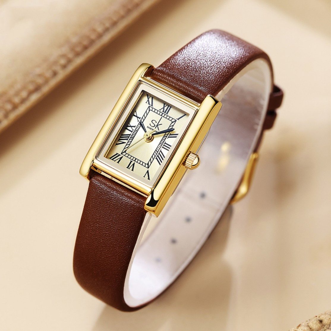 ibettertec Quarzuhr Quarzuhr, Armbanduhr Leder Damen Uhr, Multifunktionsuhr günstig online kaufen