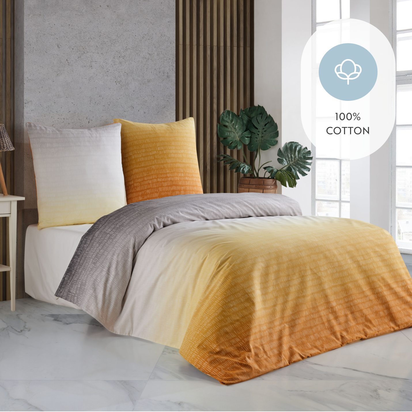 Home Sense Bettwäsche Home Sense Bettwäsche Bettgarnitur Set Baumwolle, atmungsaktiv, weich