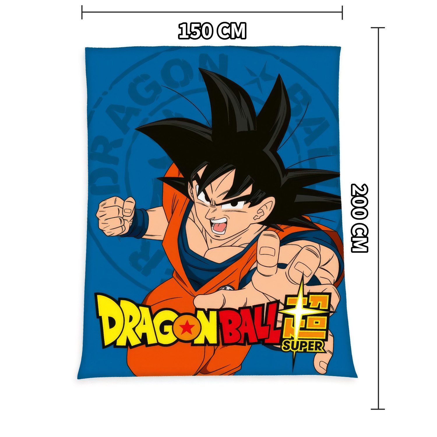 Wohndecke Herding DRAGONBALL SUPER Flanell-Flauschdecke Wohndecke 150 x 200 cm, Herding, Langlebig