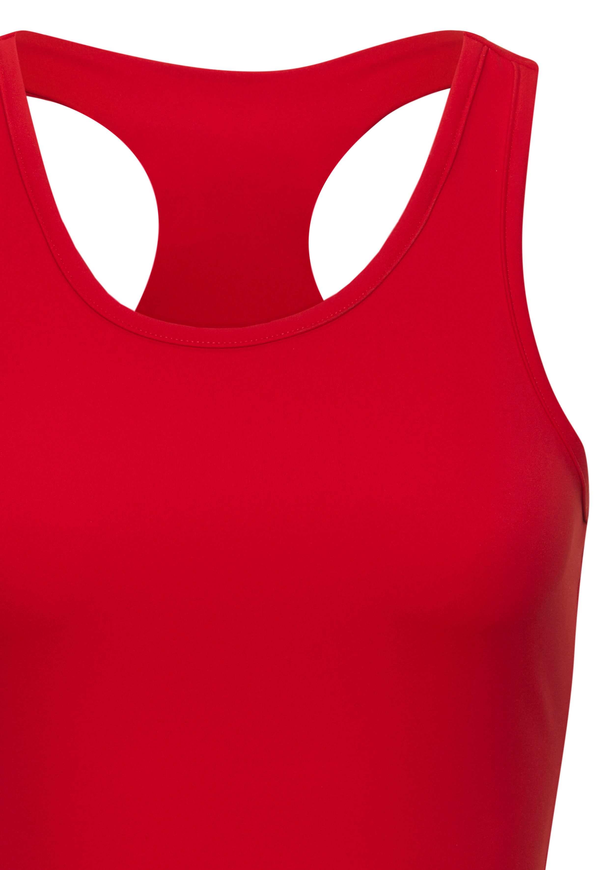 LASCANA ACTIVE Sporttop mit Racerback und Logo-Badge