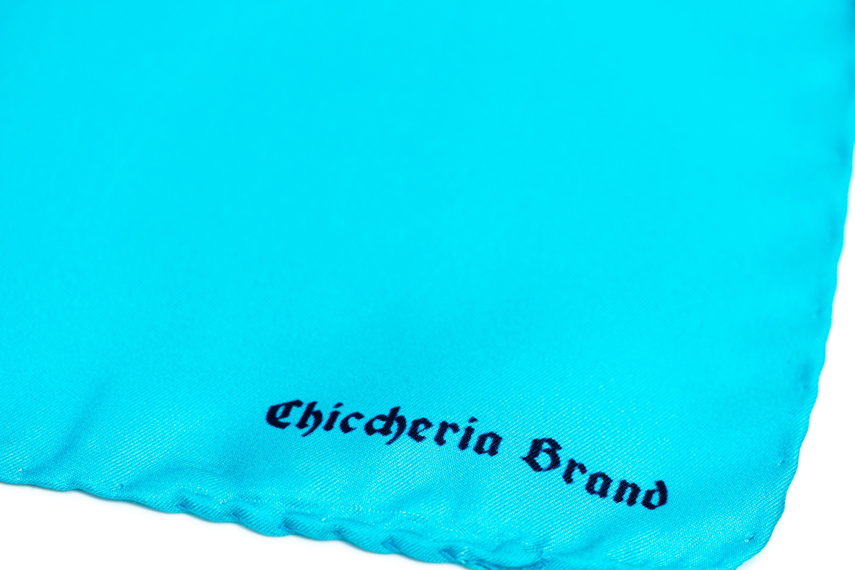 Chiccheria Brand Einstecktuch COLOR, Made in Italy, 100% Seide