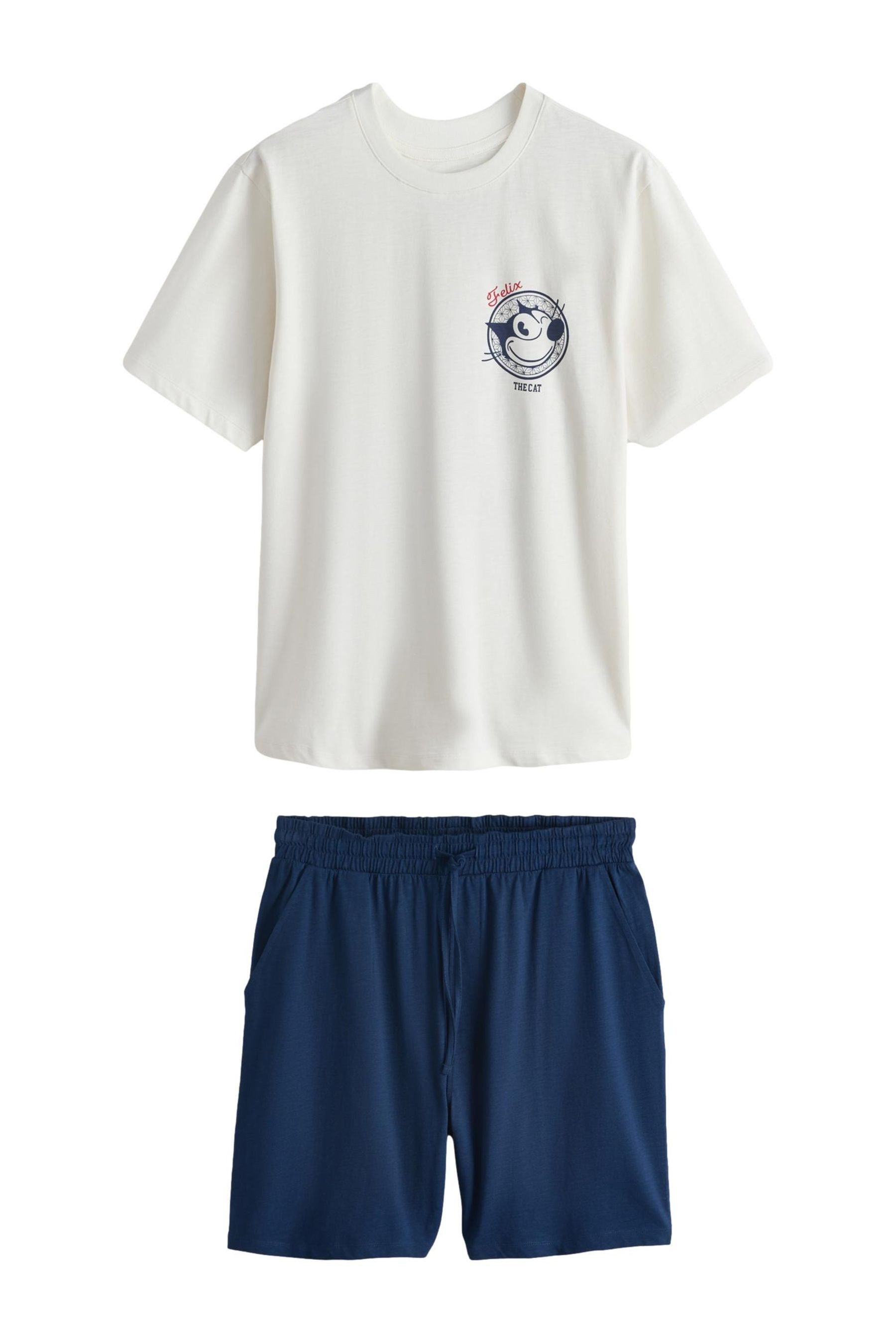 Next Pyjama Kurzärmeliger Schlafanzug mit Grafik, Felix (2 tlg)