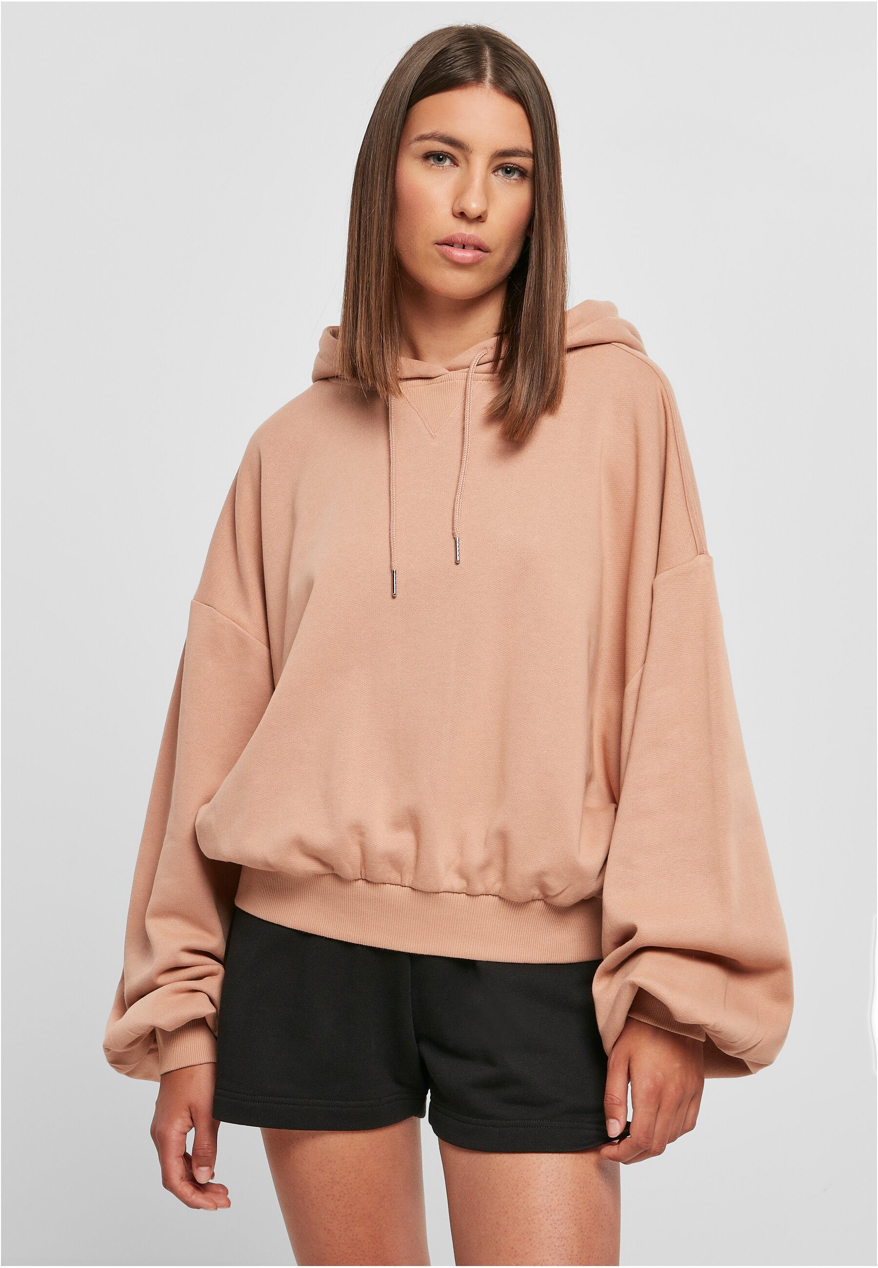 URBAN CLASSICS (1-tlg) Kapuzenpullover Oversized Frauen amber Organic Terry Hoody Ladies