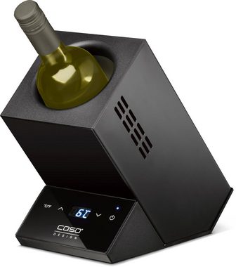 Caso Elektrischer Weinkühler 614 Caso Design WineCase One black, Temperatur elektronisch einstellbar, Sensor-Touch Bedienung