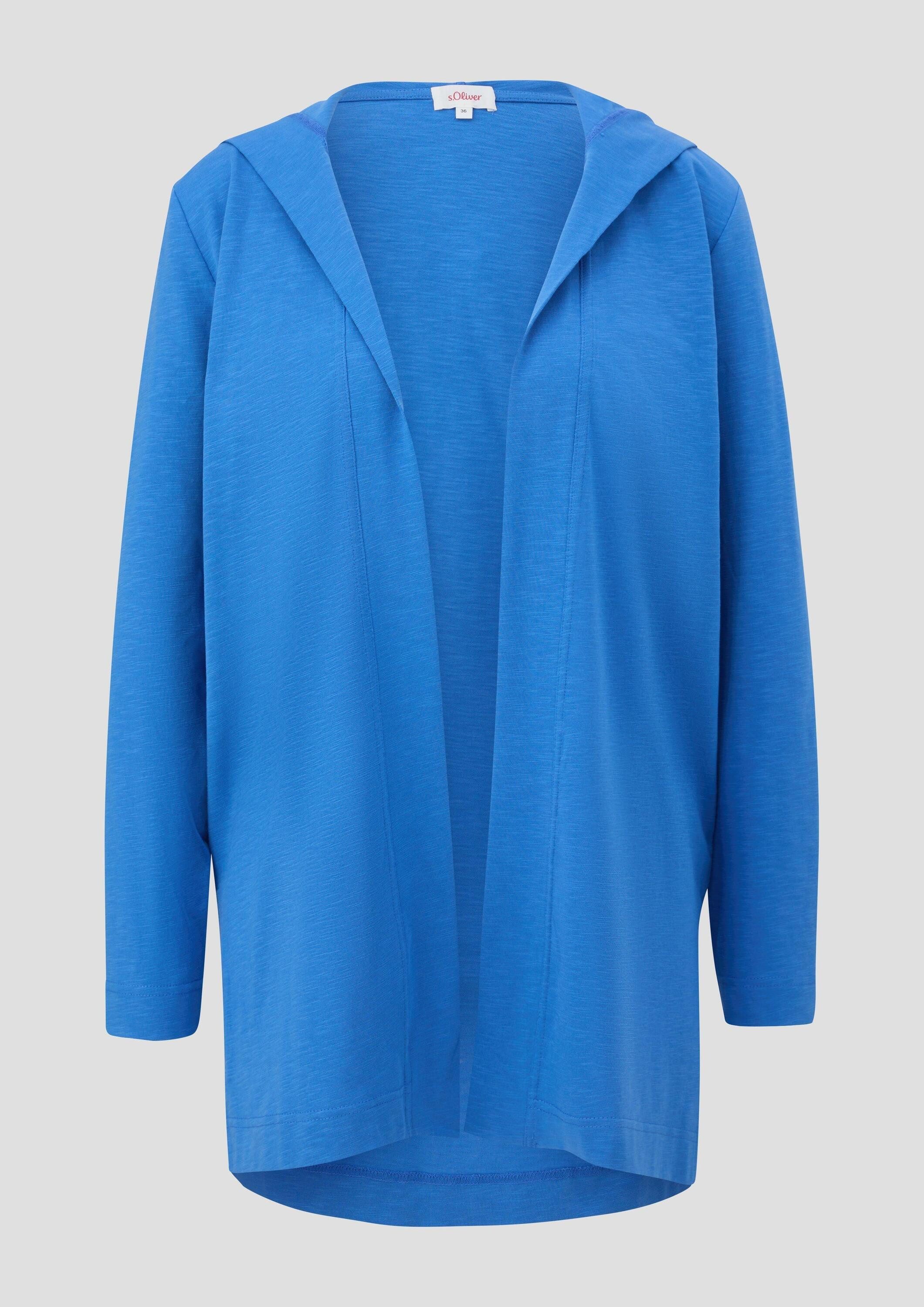 s.Oliver Cardigan T-Shirt Sweatjacke mit Kapuze